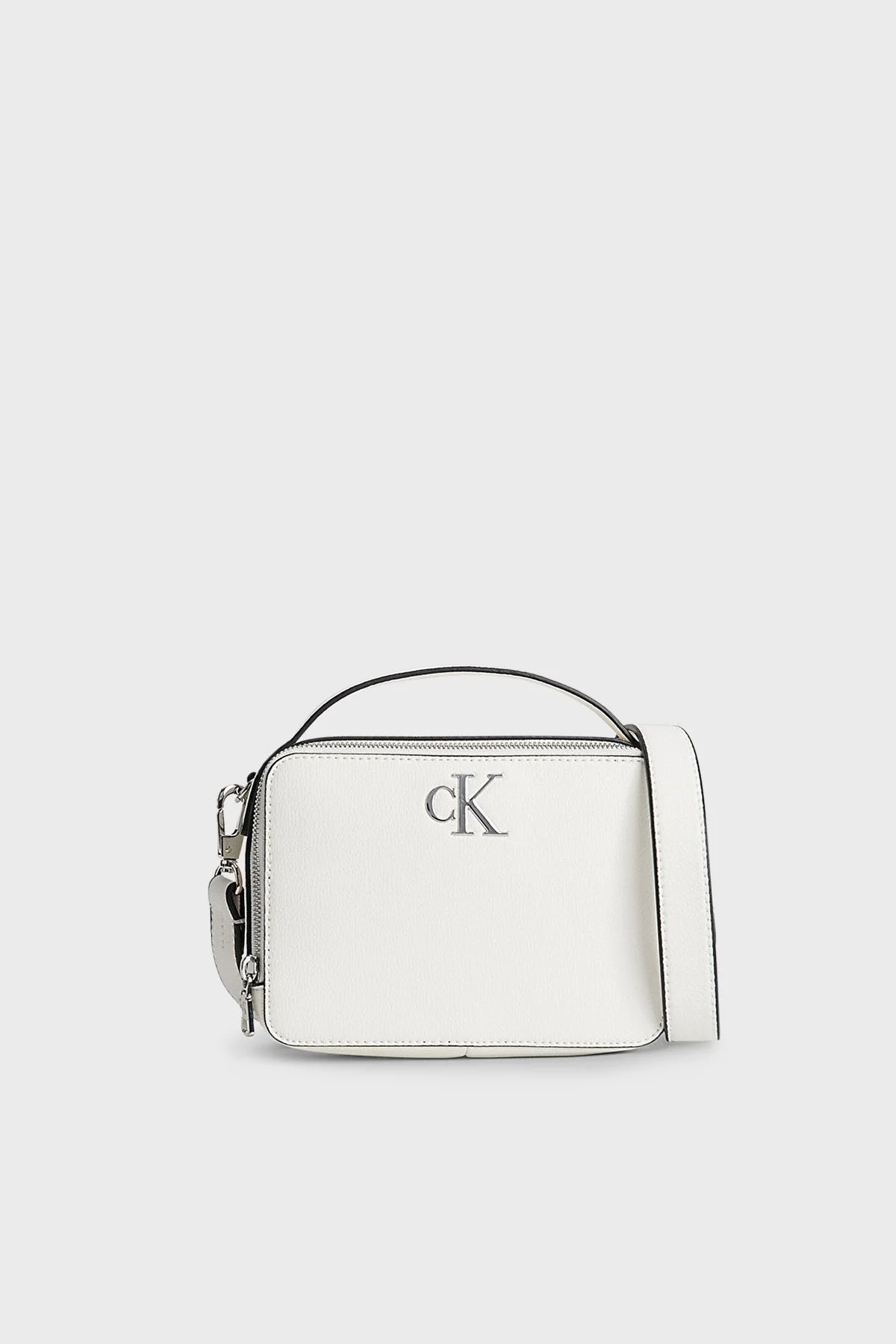 Calvin Klein Fermuarlı Ayarlanabilir Çapraz Askılı K60K610683YAF Bayan Çanta K60K610683 YAF BEYAZ - 1