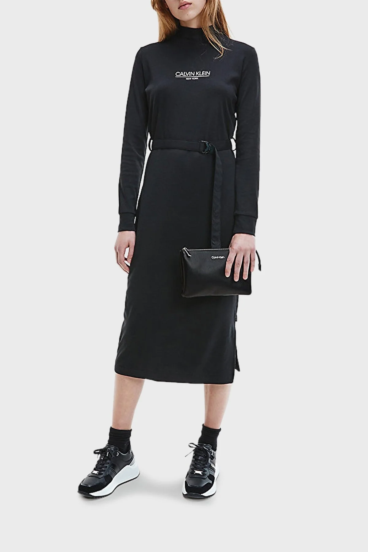 Calvin Klein Fermuarlı Ayarlanabilir Omuz Askılı Bayan Çanta K60K608409 BAX SİYAH - 3