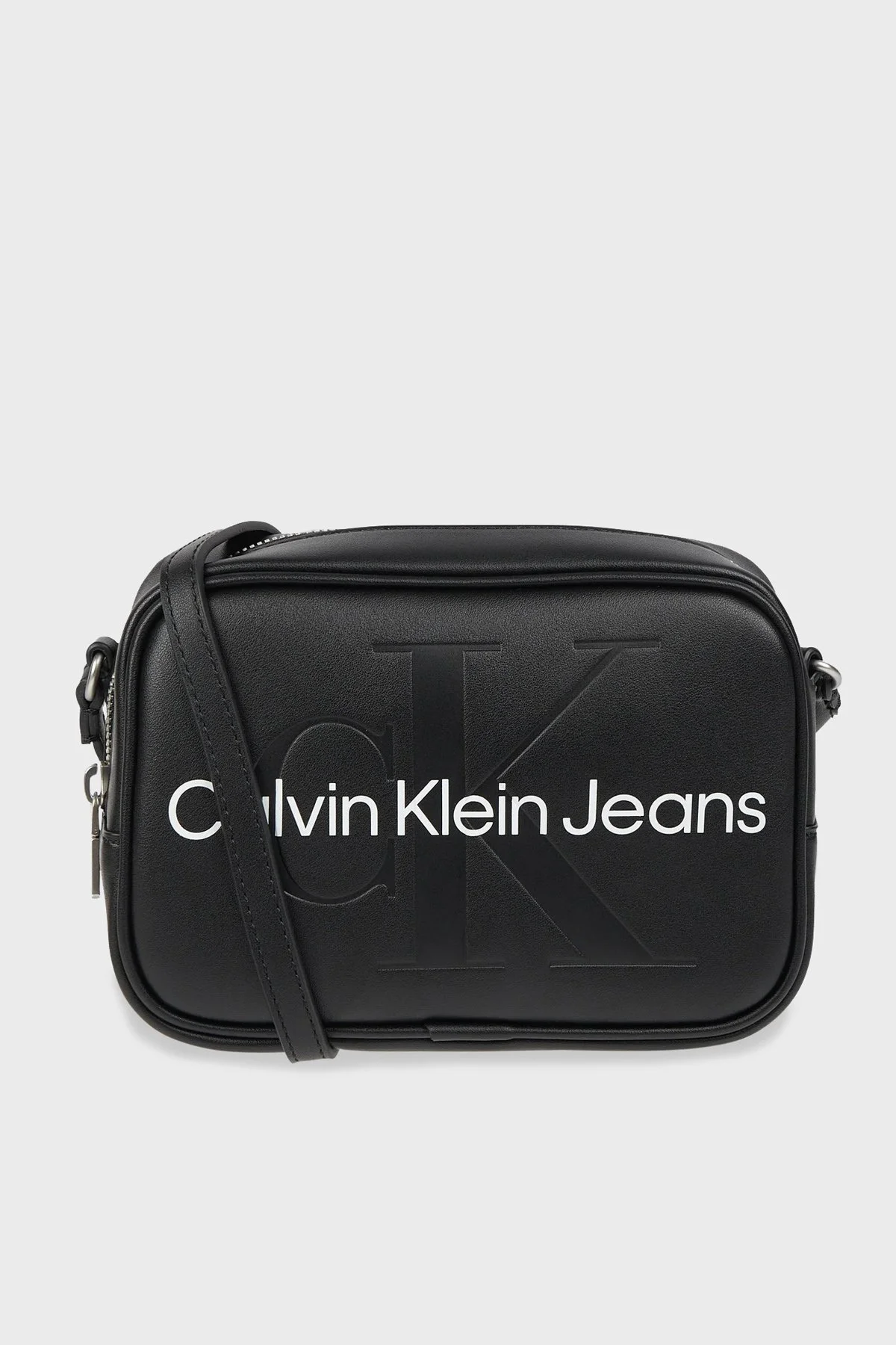 Calvin Klein Fermuarlı Ayarlanabilir Omuz Askılı Camera K60K610275BDS Kadın Çanta K60K610275 BDS SİYAH - 1