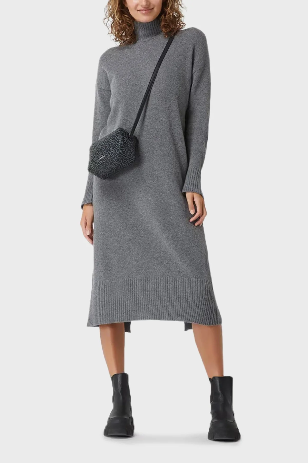 Calvin Klein Fermuarlı Ayarlanabilir Omuz Askılı Bayan Çanta K60K610294 0GJ SİYAH - 2