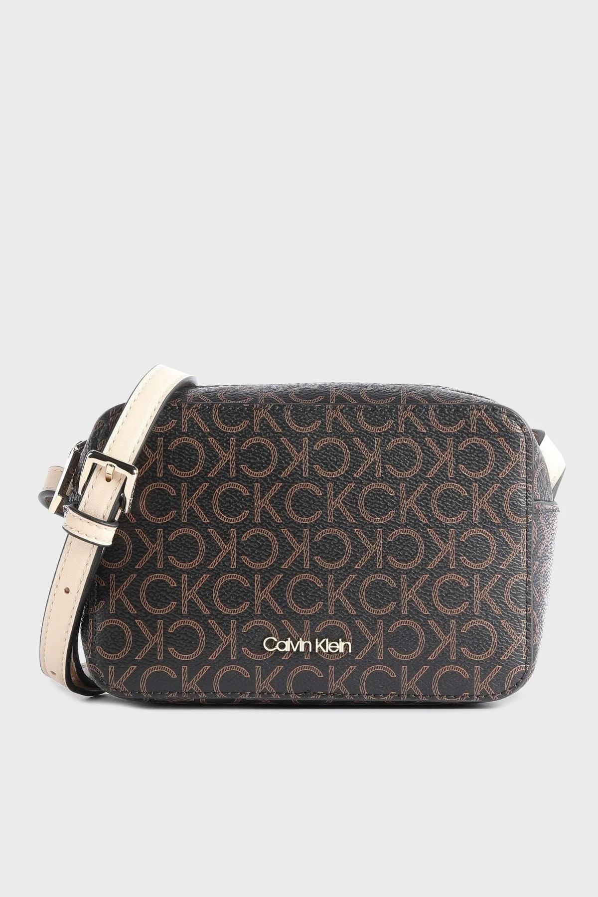 Calvin Klein Fermuarlı Ayarlanabilir Omuz Askılı Bayan Çanta K60K610294 0HD KAHVE - 1