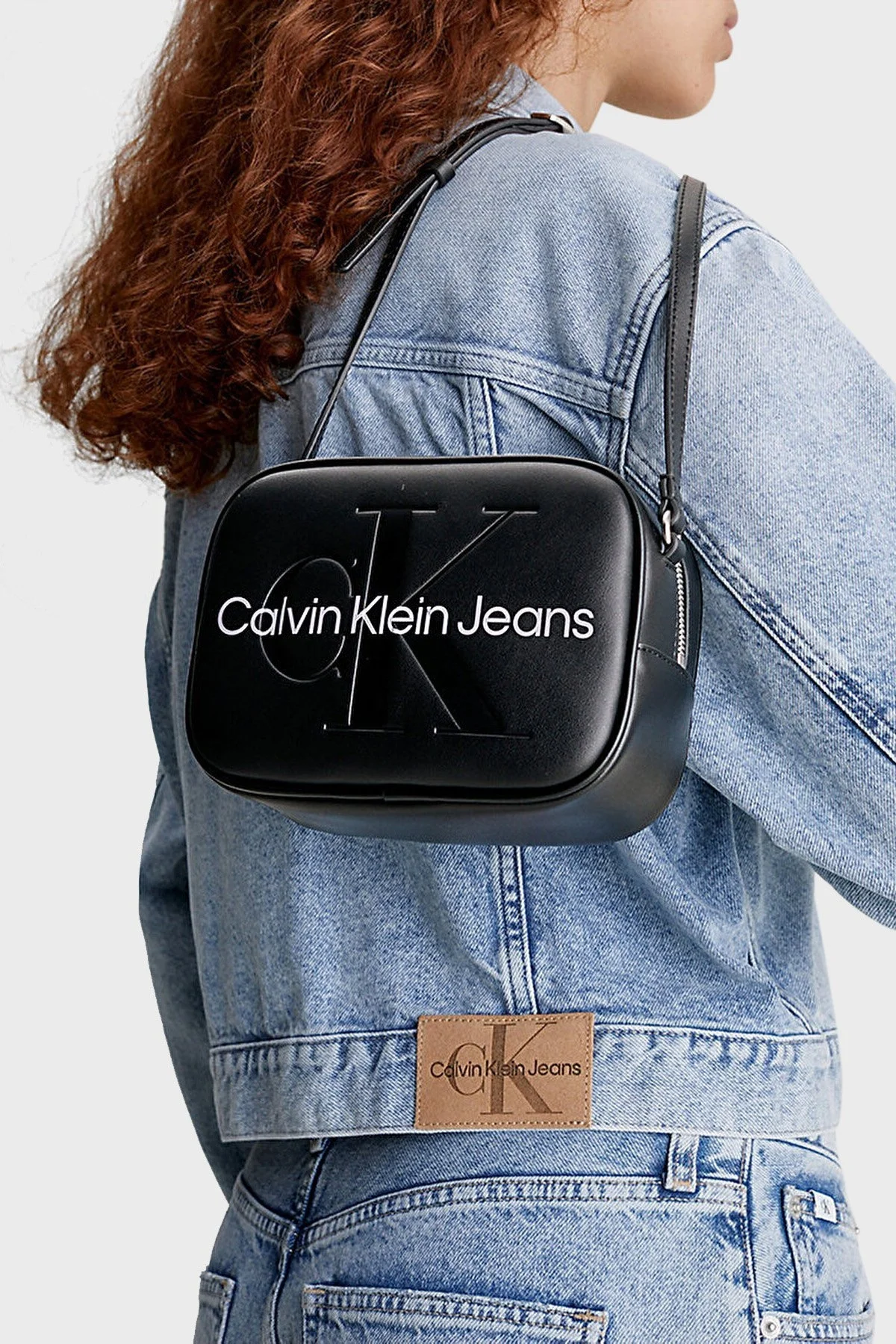 Calvin Klein Fermuarlı Ayarlanabilir Omuz Askılı K60K6102750GJ Bayan Çanta K60K610275 0GJ SİYAH - 2