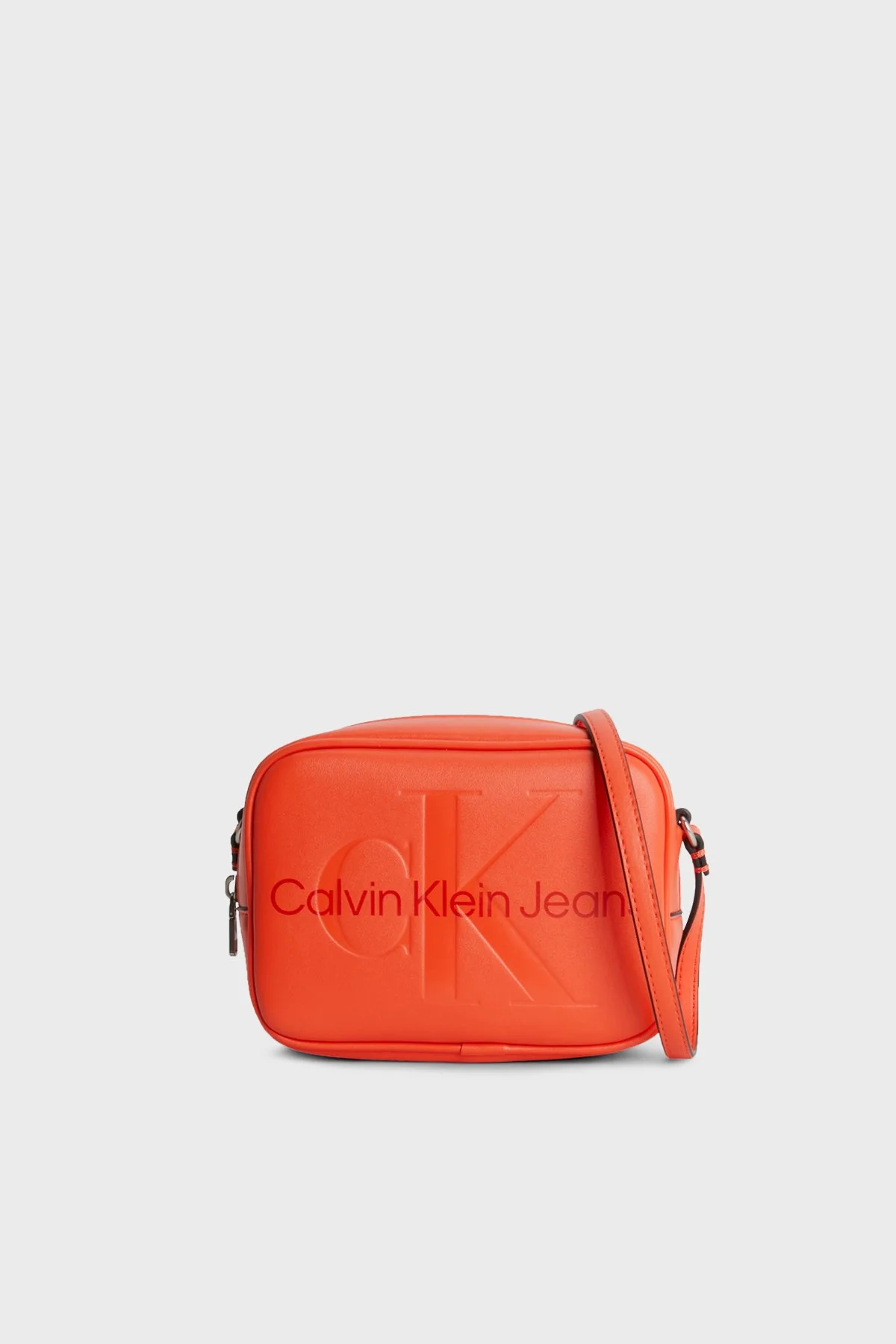 Calvin Klein Fermuarlı Ayarlanabilir Omuz Askılı K60K610275XBS Bayan Çanta K60K610275 XBS TURUNCU - 1