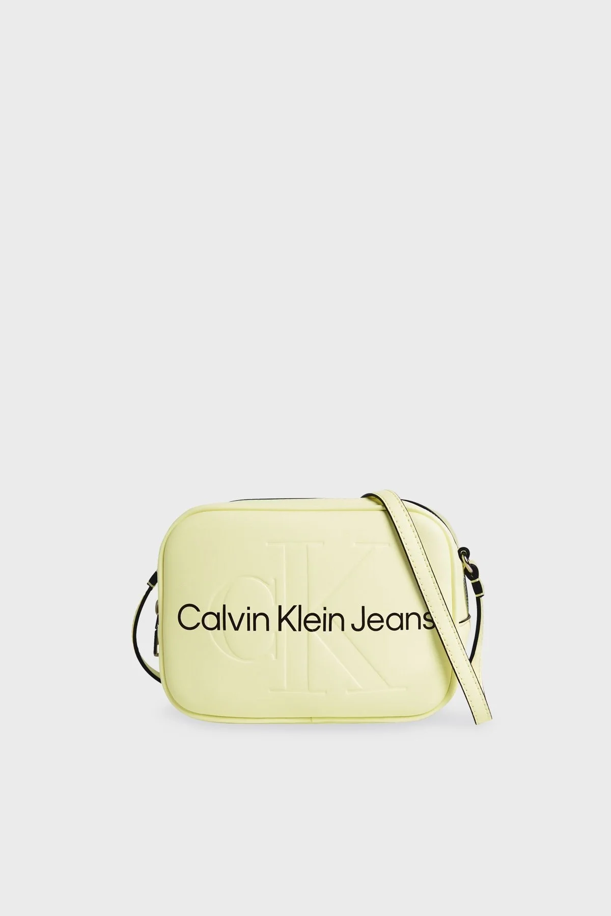Calvin Klein Fermuarlı Ayarlanabilir Omuz Askılı K60K610275ZCW Bayan Çanta K60K610275 ZCW SARI - 1