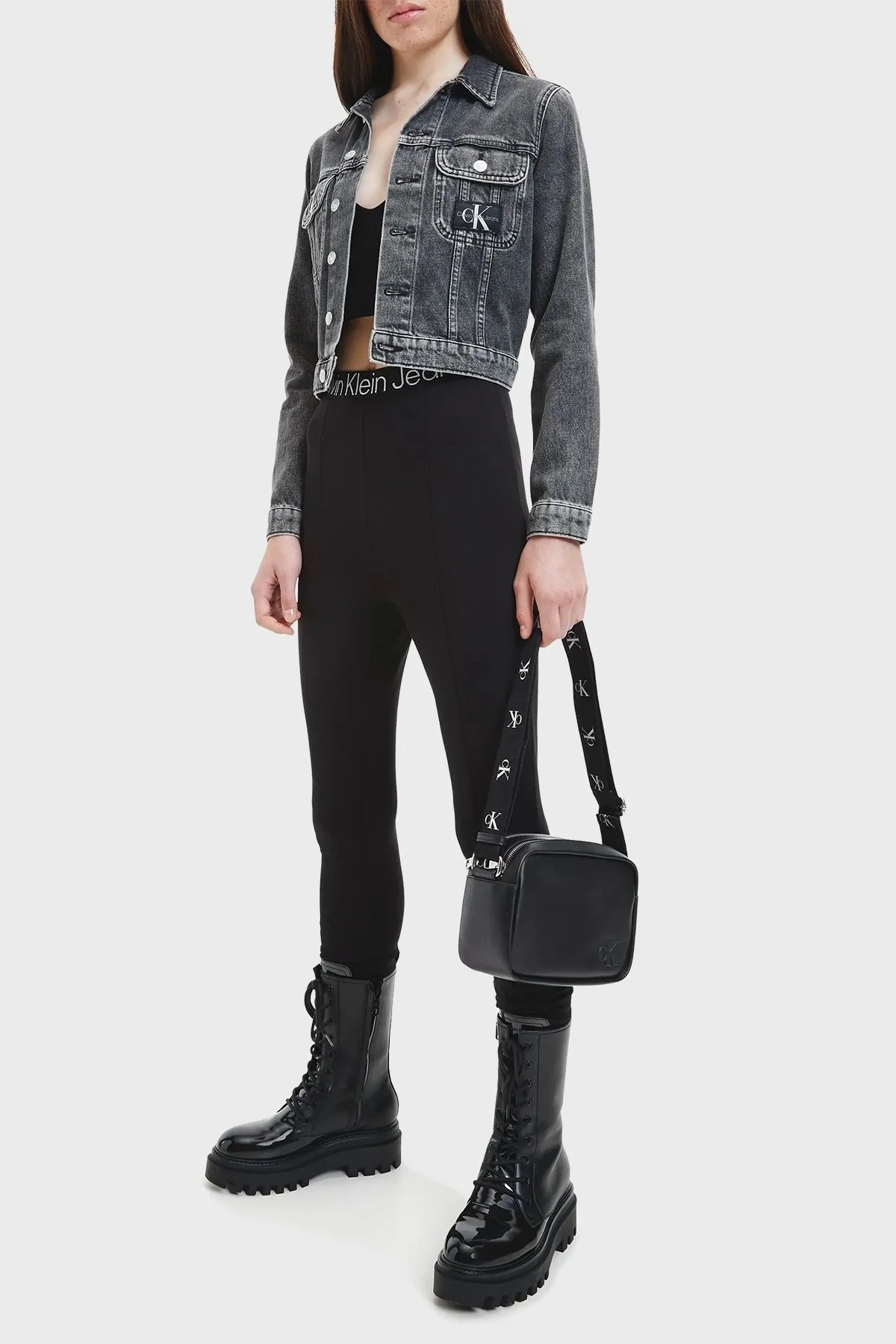 Calvin Klein Fermuarlı Ayarlanabilir Omuz Askılı K60K610326BDS Bayan Çanta K60K610326 BDS 1 SİYAH - 2