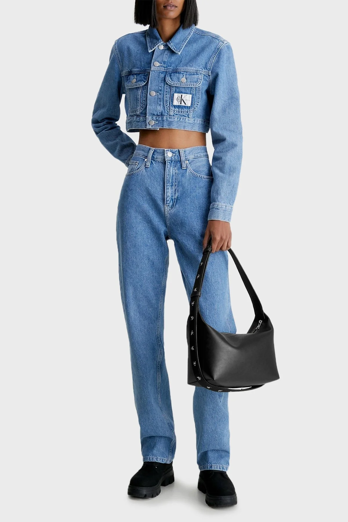 Calvin Klein Fermuarlı Ayarlanabilir Omuz Askılı K60K610698BDS Bayan Çanta K60K610698 BDS SİYAH - 2