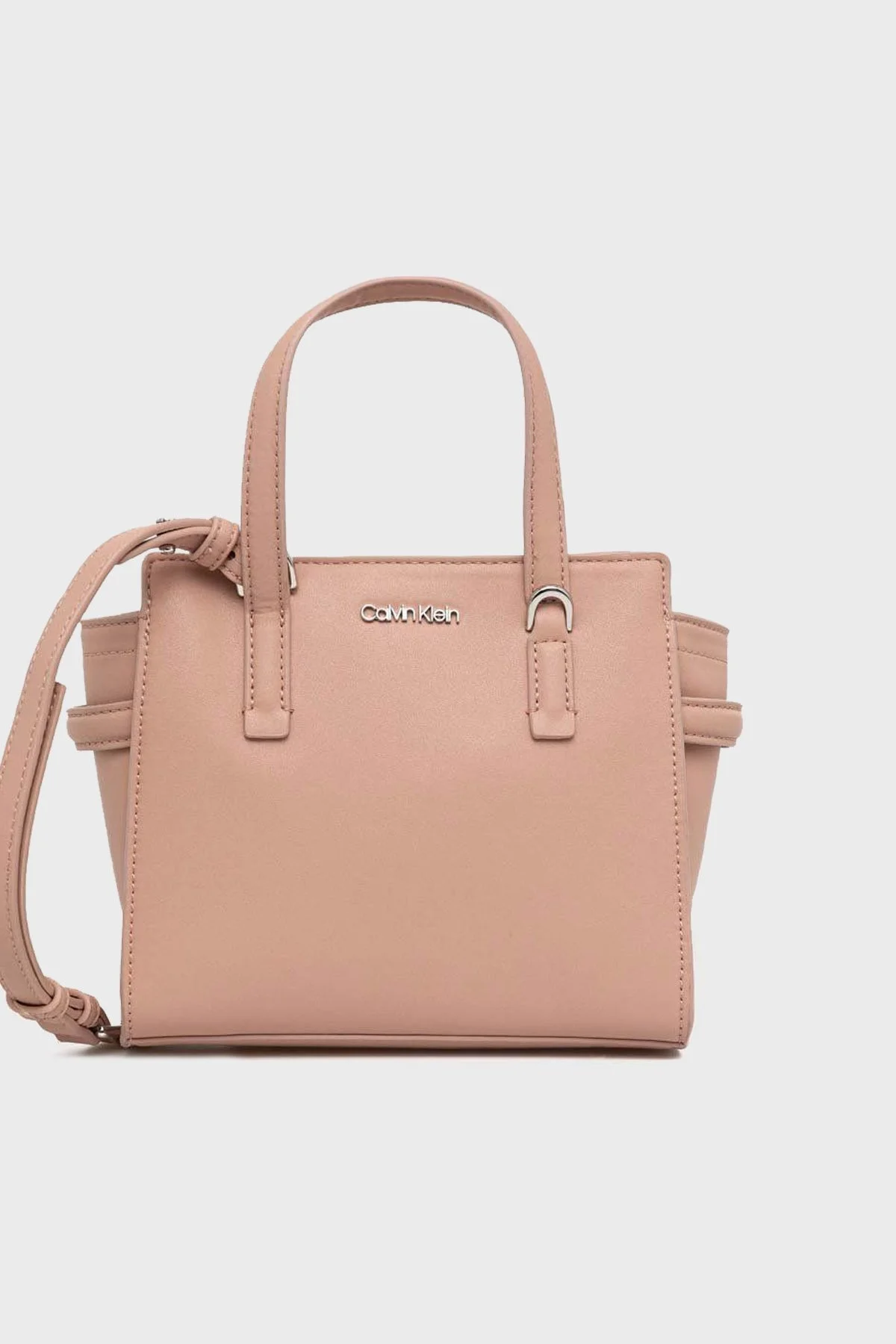 Calvin Klein Fermuarlı Çıkarılabilir Omuz Askılı Bayan Çanta K60K610207 GBI PUDRA - 1