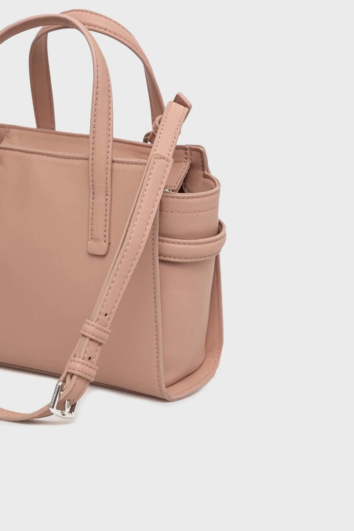 Calvin Klein Fermuarlı Çıkarılabilir Omuz Askılı Bayan Çanta K60K610207 GBI PUDRA - 3