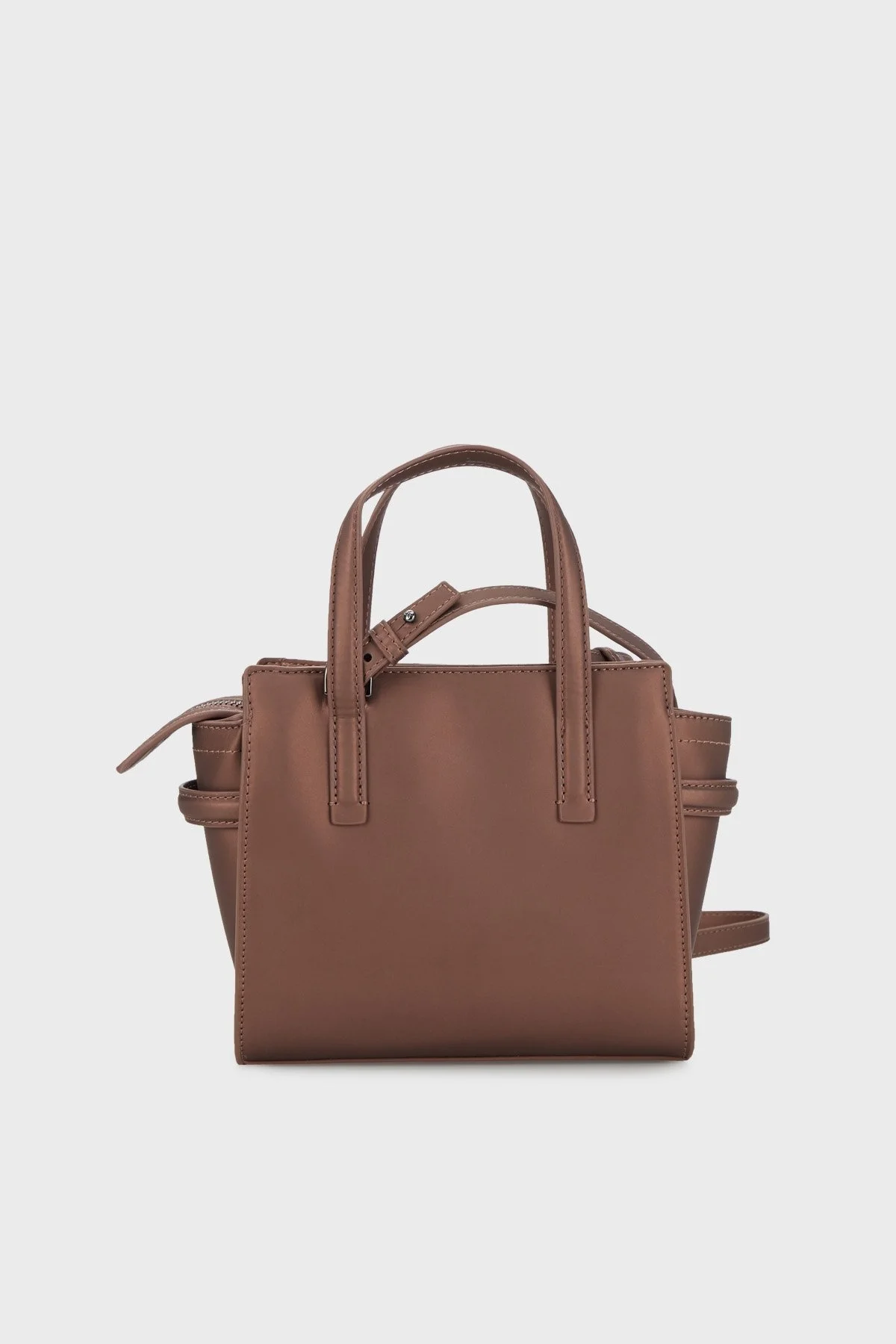 Calvin Klein Fermuarlı Çıkarılabilir Uzatma Askılı Bayan Çanta K60K610192 PBN KAHVE - 3