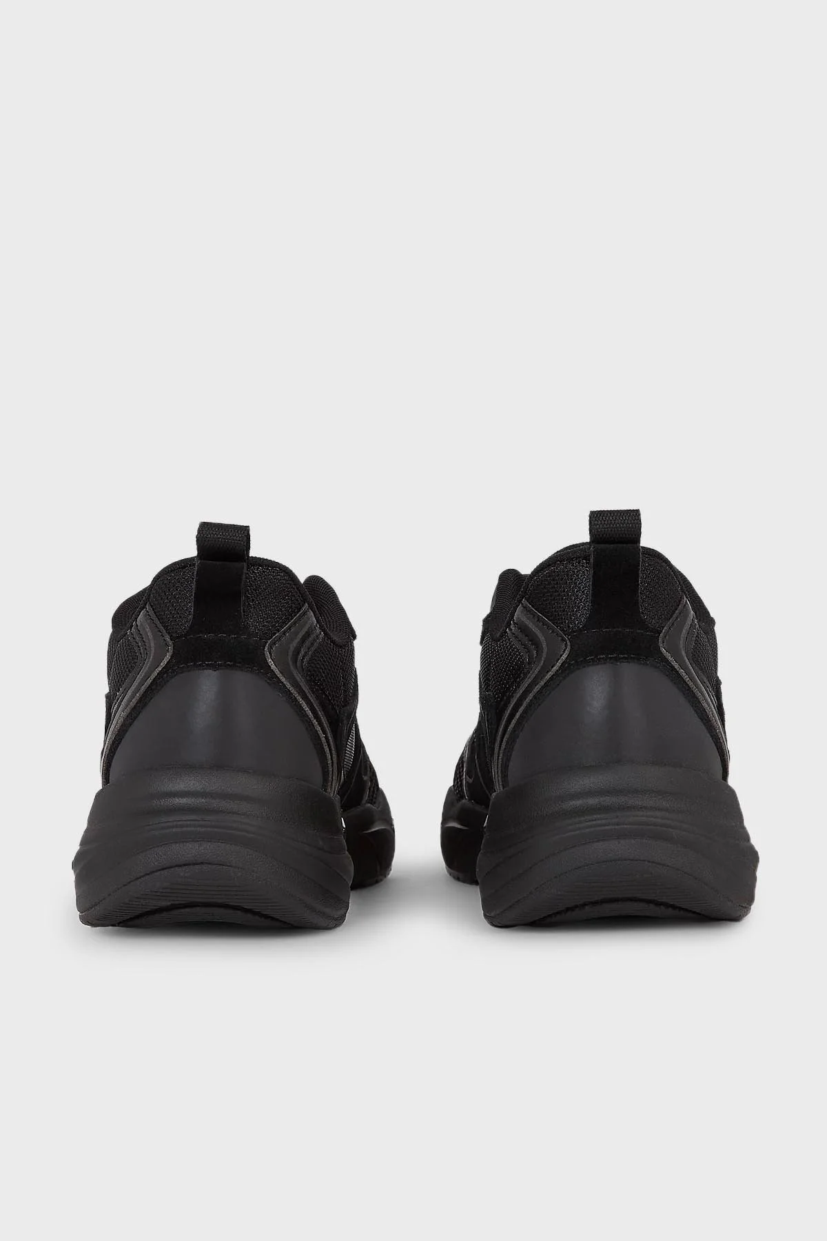 Calvin Klein Fileli Nefes Alabilir Tasarımlı Logolu Sneaker YM0YM005890GT Erkek Ayakkabı YM0YM00589 0GT SİYAH - 4