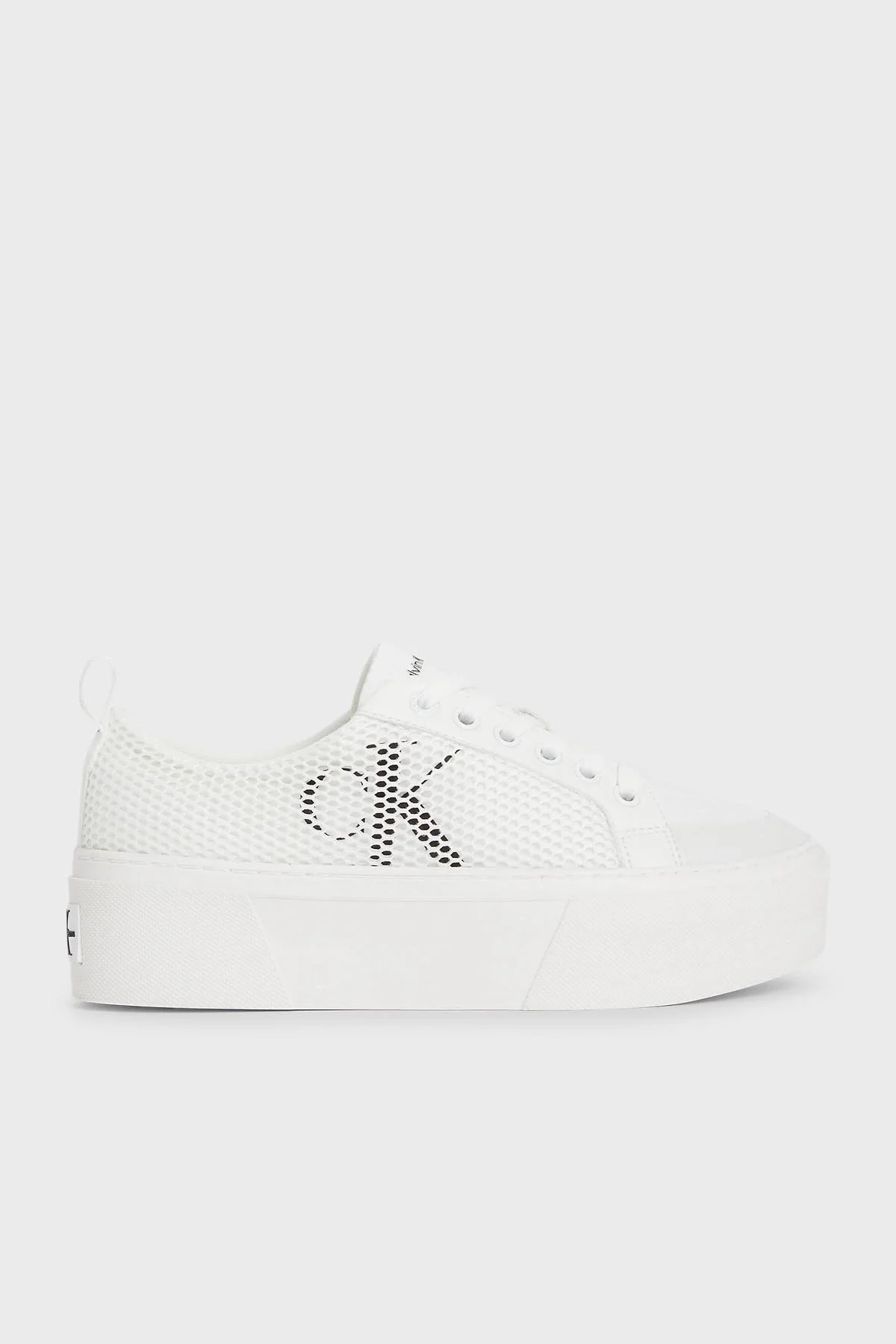 Calvin Klein Fileli Platform Taban Sneaker YW0YW009150K5 Bayan Ayakkabı YW0YW00915 0K5 BEYAZ - 1
