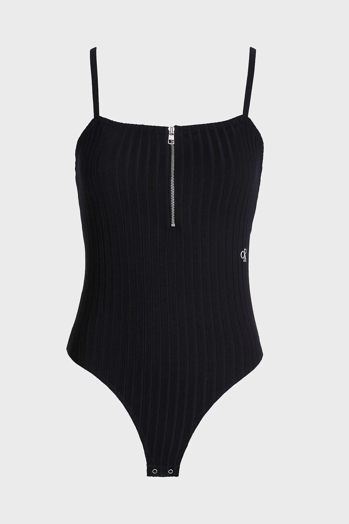 Calvin Klein Fitilli Fermuarlı Slim Fit Streç Jarse J20J220776BEH Bayan Body J20J220776 BEH SİYAH - 5