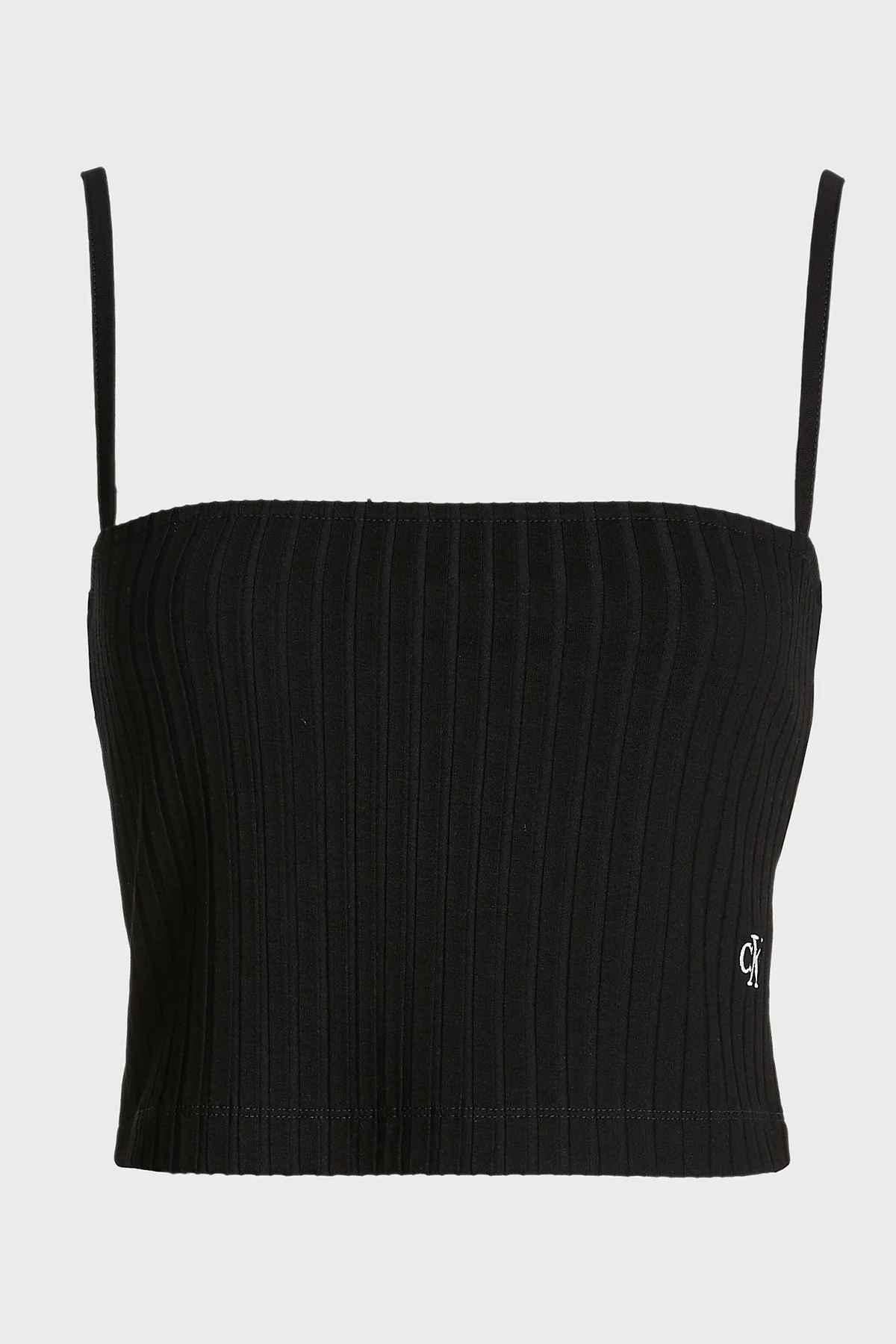 Calvin Klein Fitilli Slim Fit İp Askılı Streç J20J221009BEH Bayan Atlet J20J221009 BEH SİYAH - 5