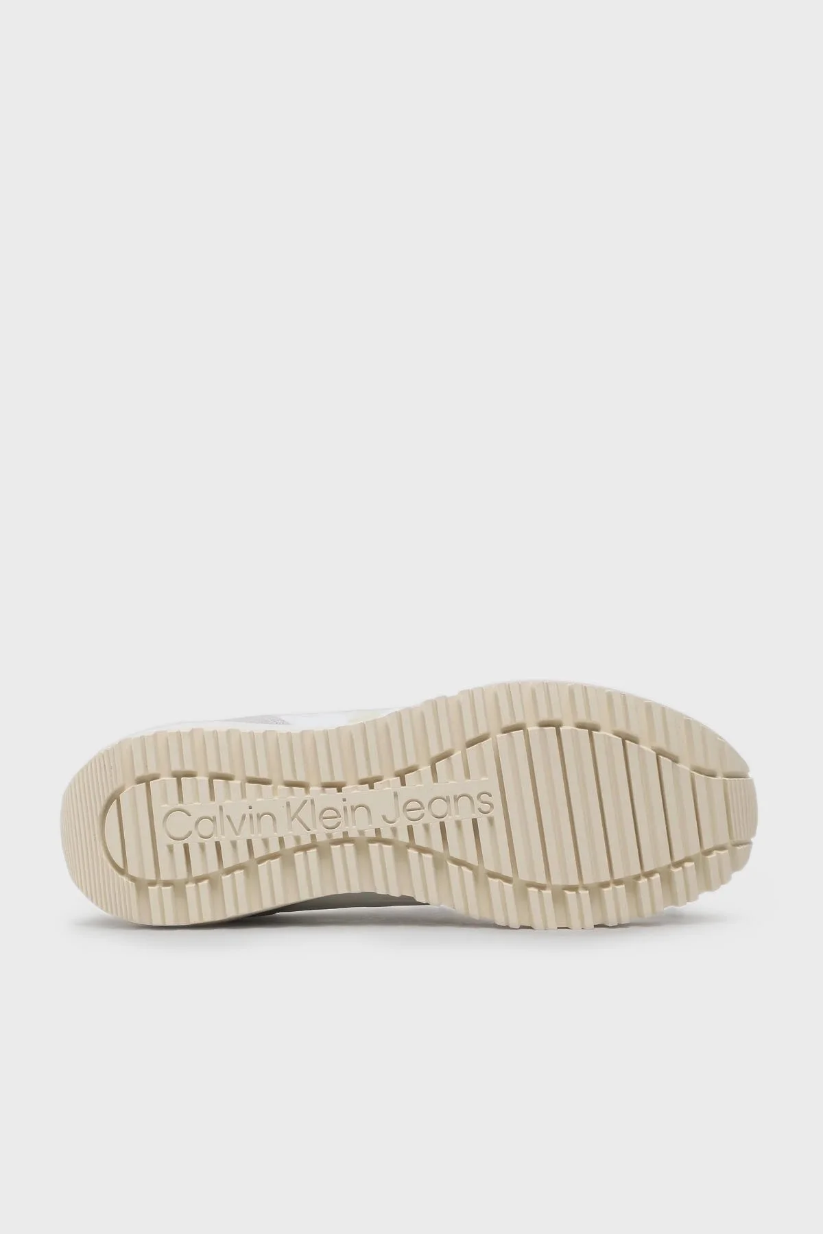 Calvin Klein Hakiki Deri Bağcıklı Spor YW0YW01100YBR Bayan Ayakkabı YW0YW01100 YBR BEYAZ - 3