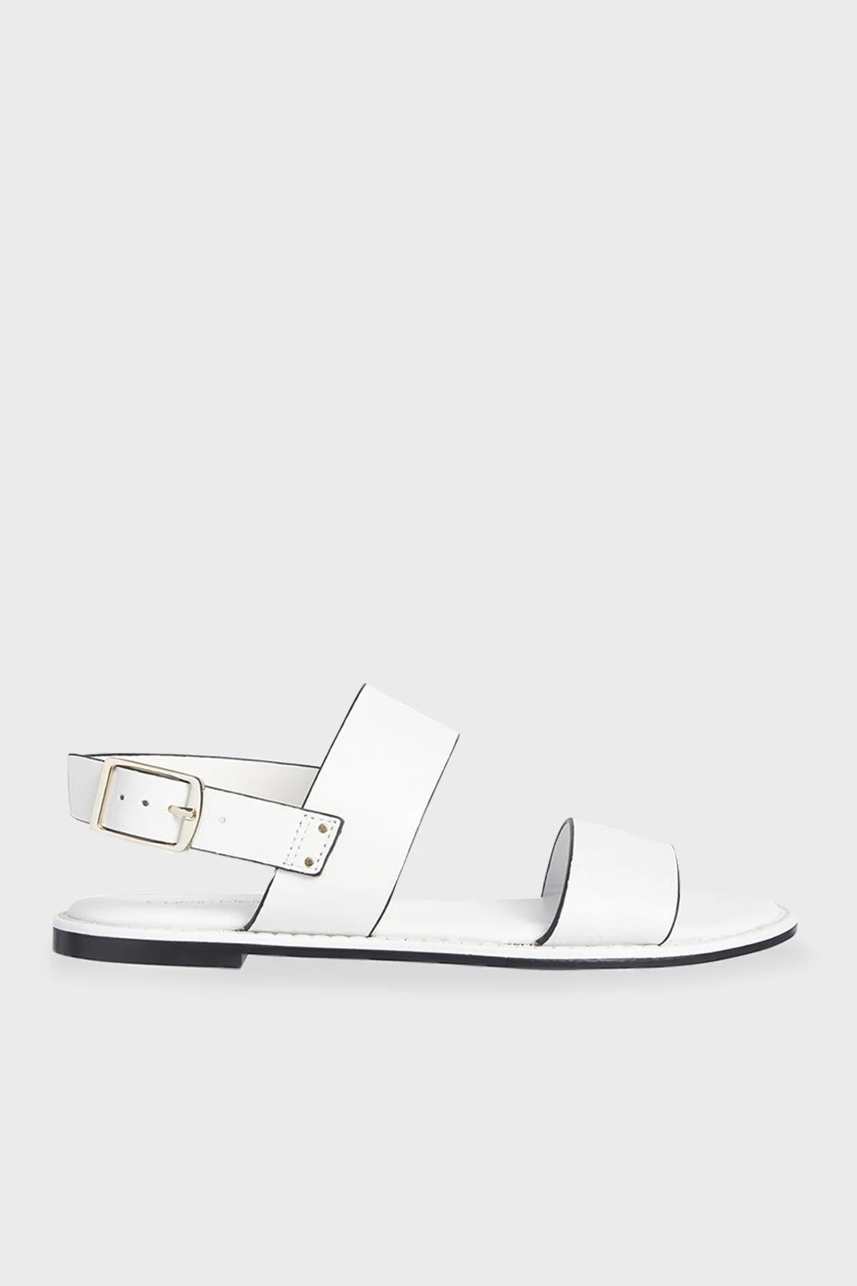 Calvin Klein Hakiki Deri Bayan Sandalet HW0HW01160 YAF BEYAZ - 1