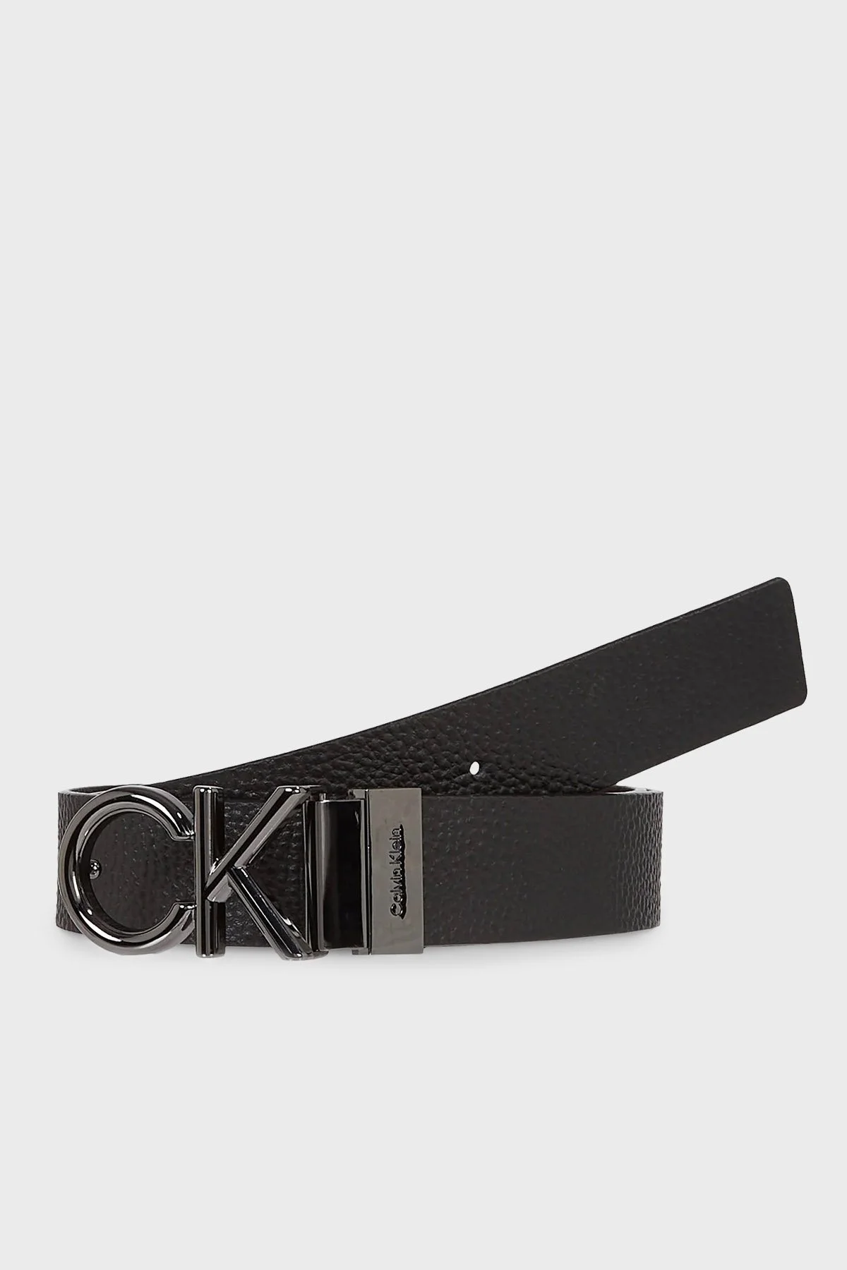 Calvin Klein Hakiki Deri Logolu K50K510948BAX Erkek Kemer K50K510948 BAX SİYAH - 1