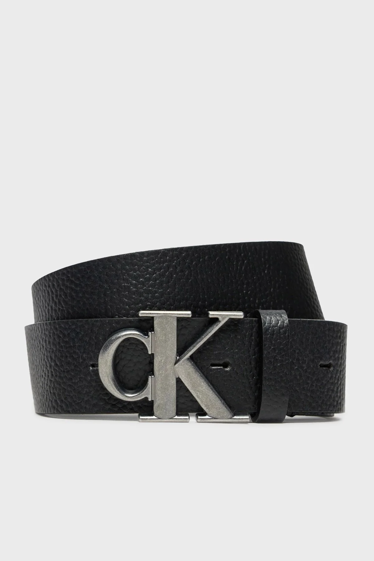 Calvin Klein Hakiki Deri Logolu K50K512088BEH Erkek Kemer K50K512088 BEH SİYAH - 4