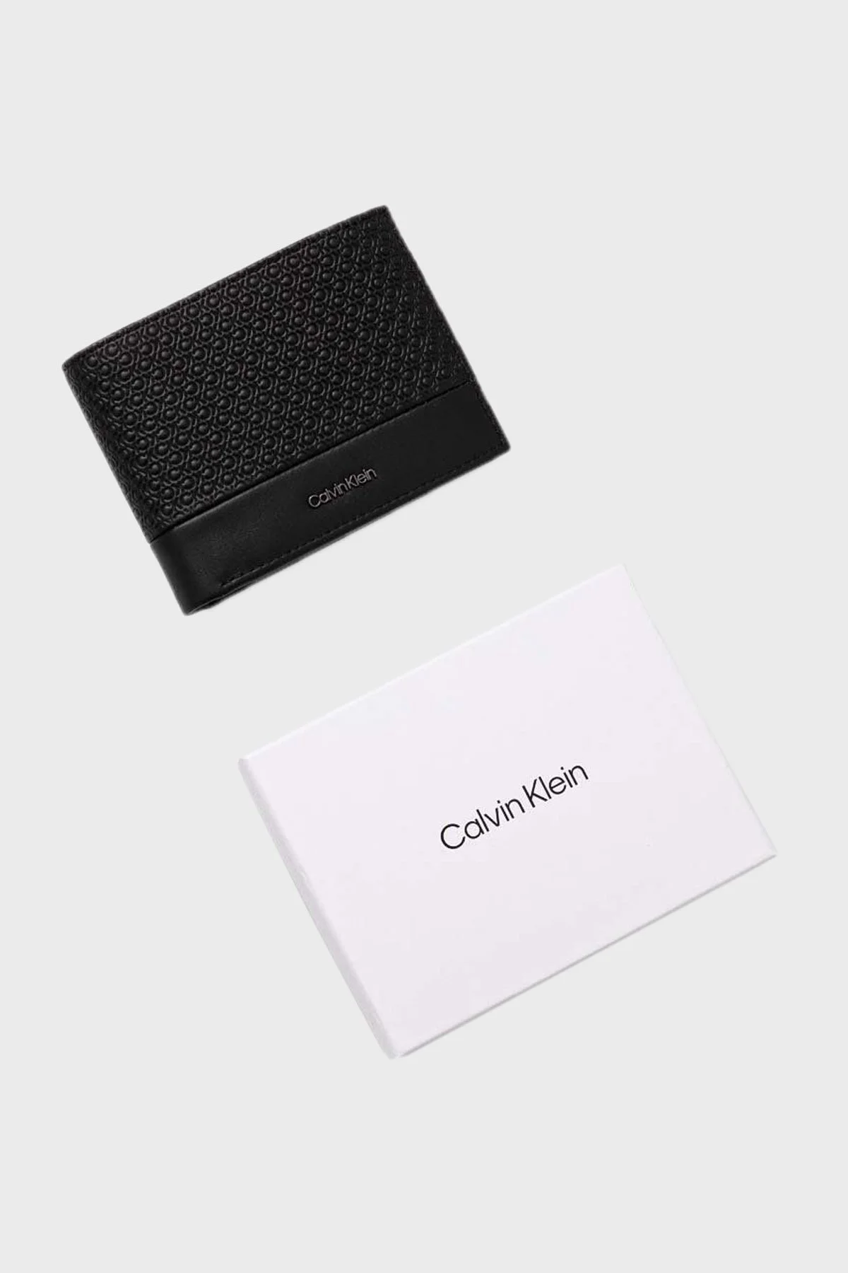 Calvin Klein Hakiki Deri Logolu K50K5122750GK Erkek Cüzdan K50K512275 0GK SİYAH - 2