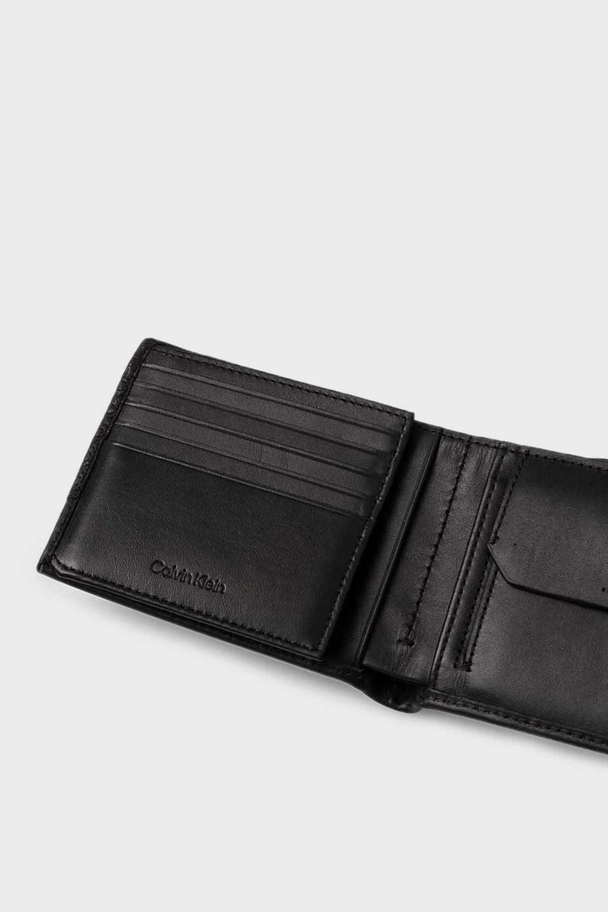 Calvin Klein Hakiki Deri Logolu K50K5122750GK Erkek Cüzdan K50K512275 0GK SİYAH - 3