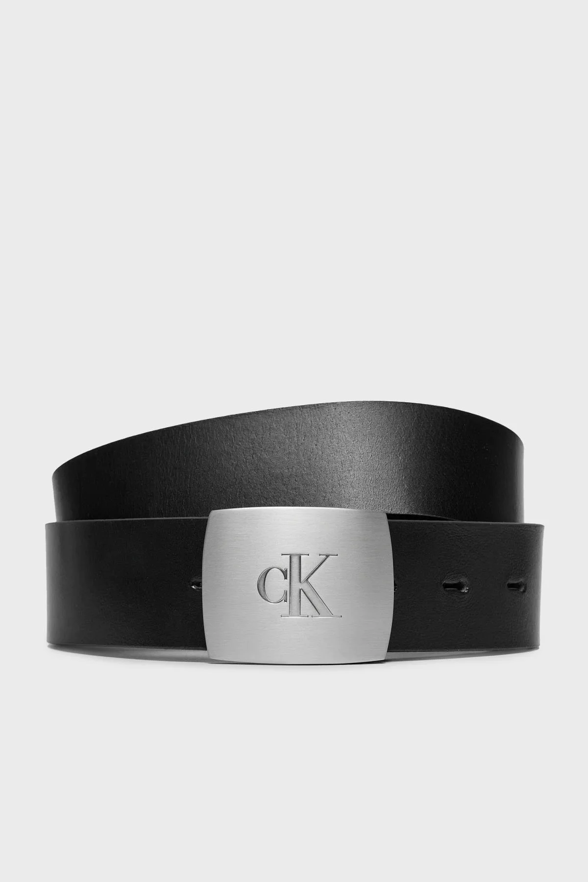Calvin Klein Hakiki Deri Logolu K50K512606BEH Erkek Kemer K50K512606 BEH SİYAH - 4