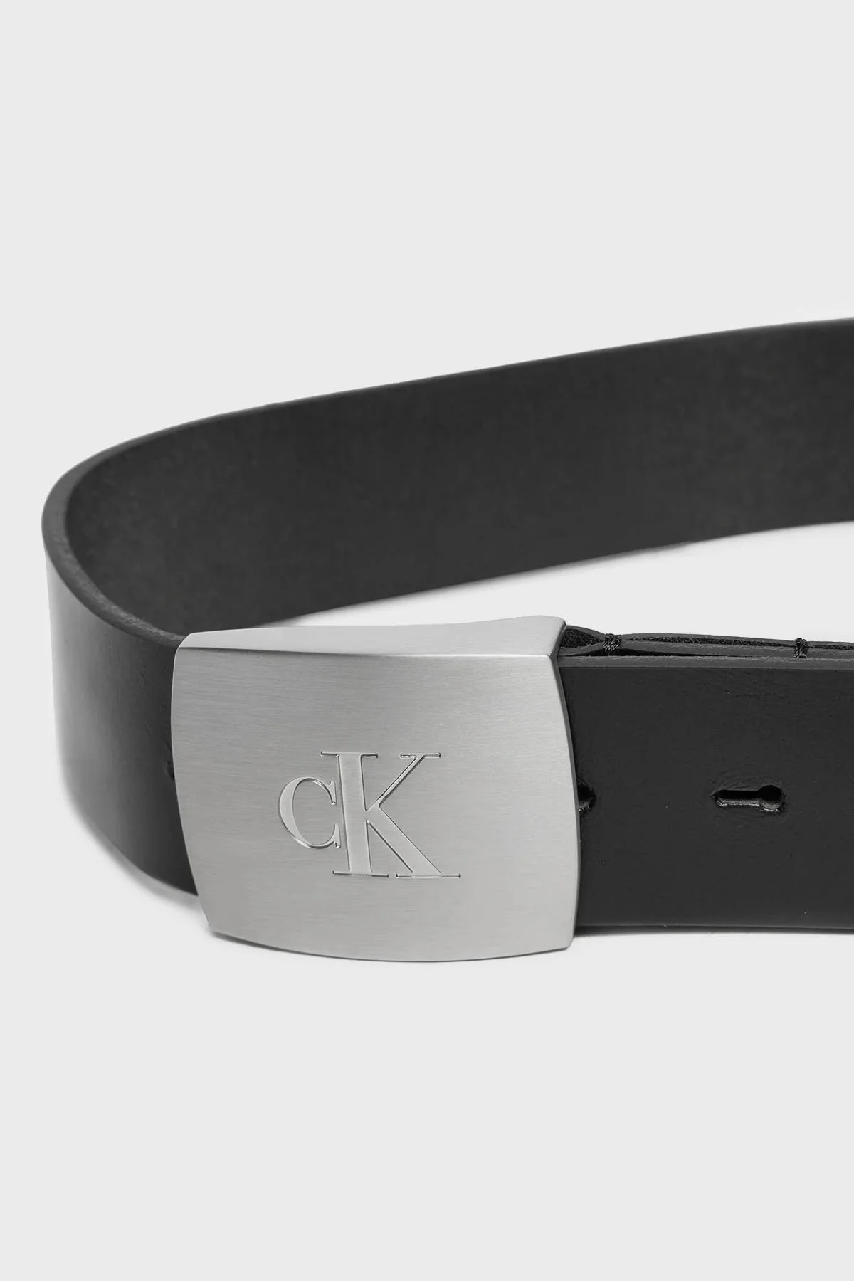 Calvin Klein Hakiki Deri Logolu K50K512606BEH Erkek Kemer K50K512606 BEH SİYAH - 6