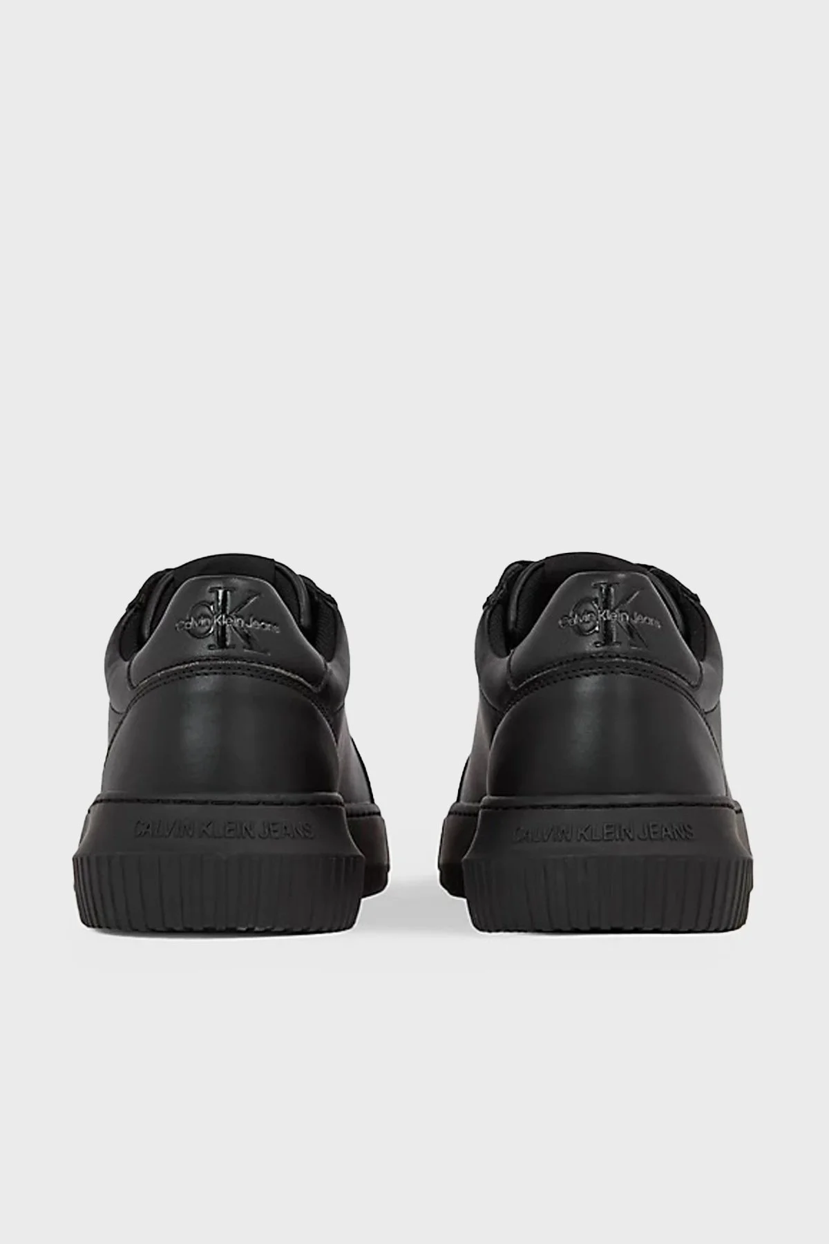 Calvin Klein Hakiki Deri Logolu Sneaker YM0YM006810GT Erkek Ayakkabı YM0YM00681 0GT SİYAH - 4