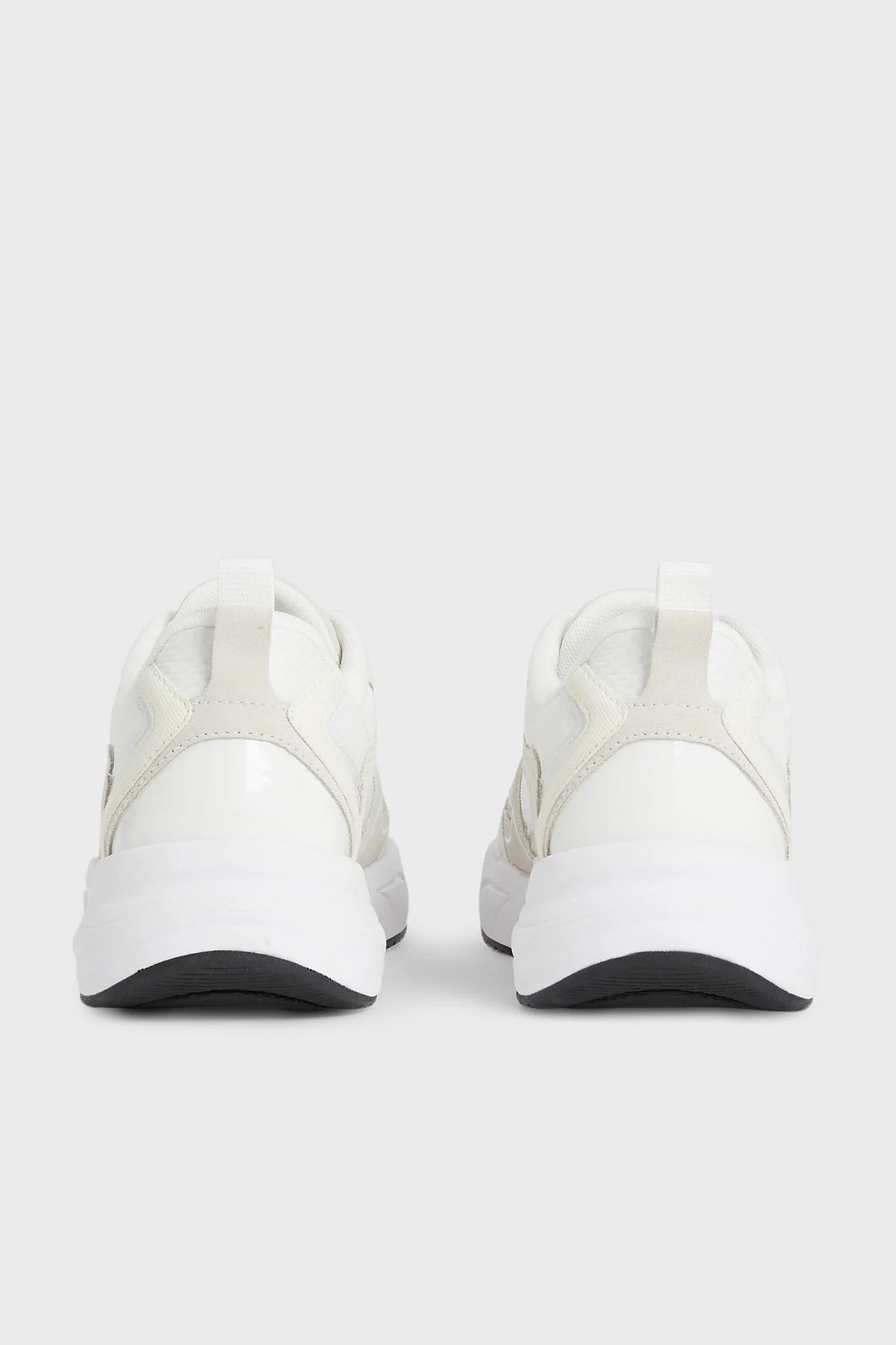 Calvin Klein Hakiki Deri Retro Sneaker YW0YW009440K5 Bayan Ayakkabı YW0YW00944 0K5 BEYAZ - 5