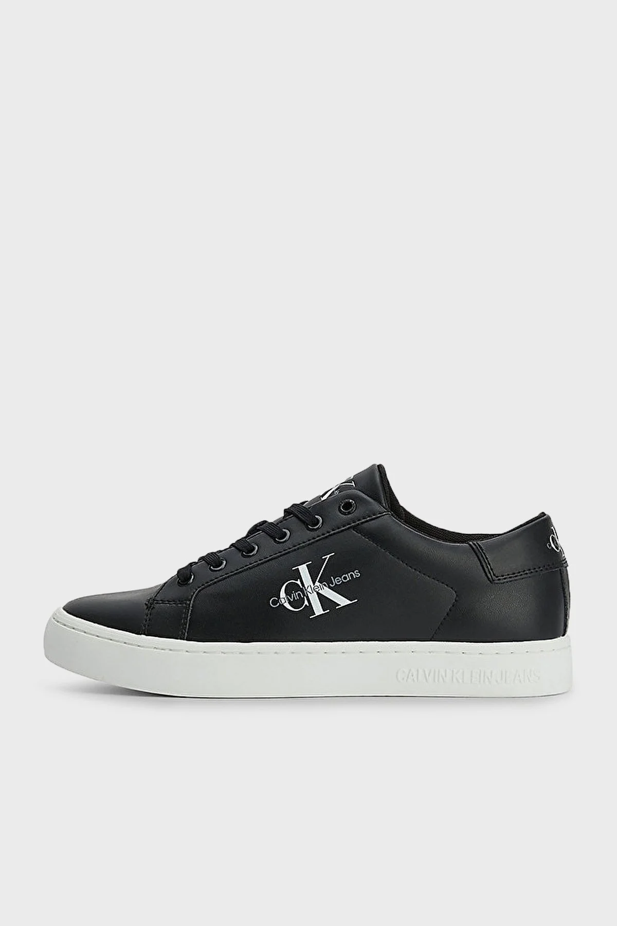 Calvin Klein Hakiki Deri Sneaker Erkek Ayakkabı YM0YM00491 BDS SİYAH - 7