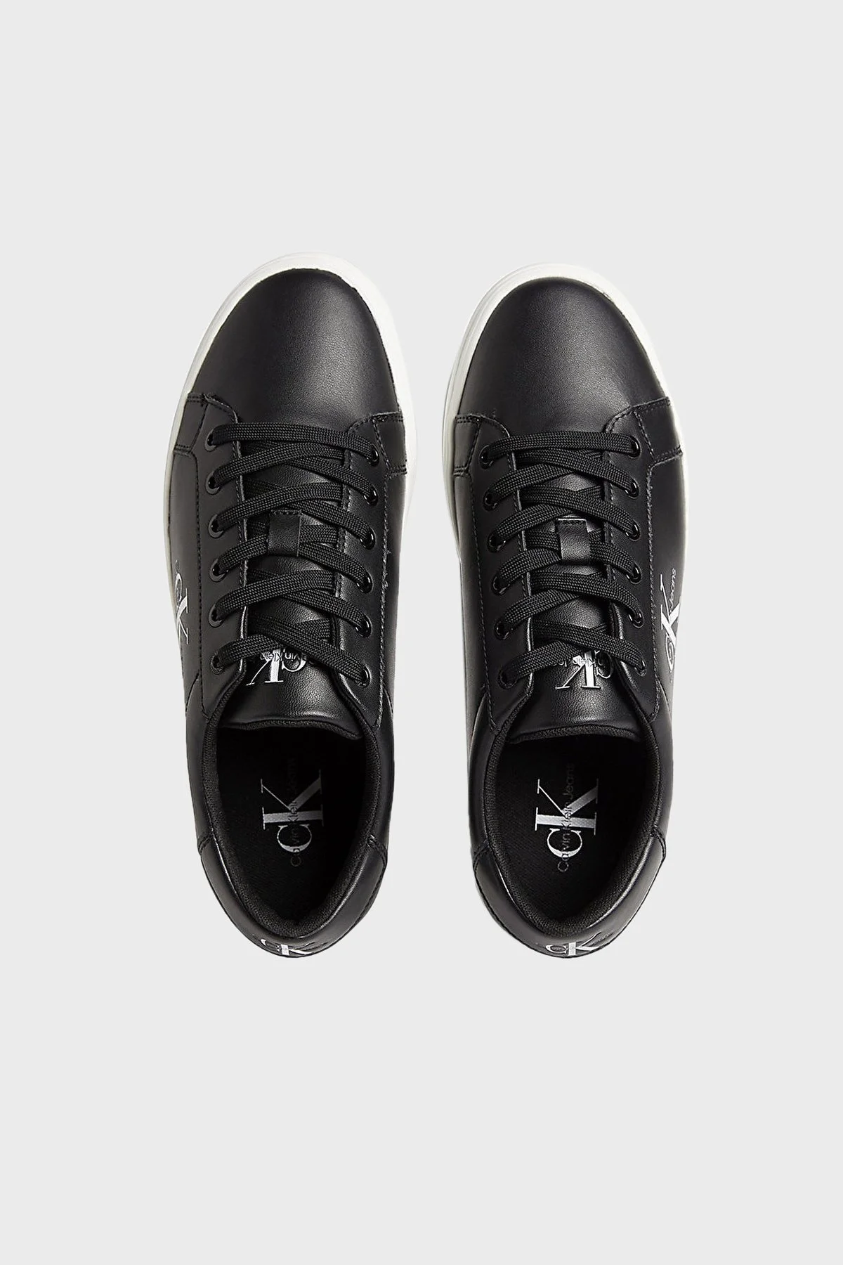 Calvin Klein Hakiki Deri Sneaker Erkek Ayakkabı YM0YM00491 BDS SİYAH - 10