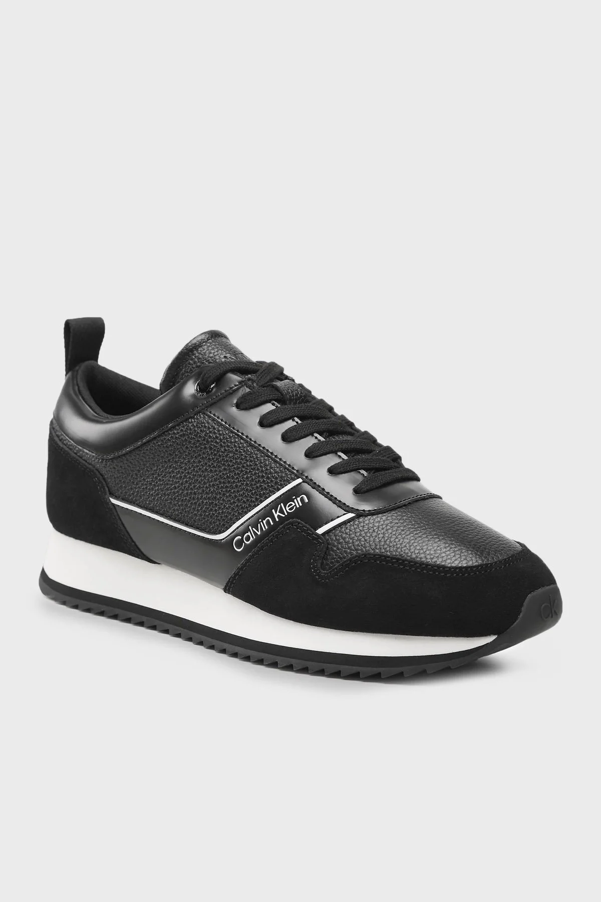 Calvin Klein Hakiki Deri Sneaker HM0HM01017BEH Erkek Ayakkabı HM0HM01017 BEH SİYAH - 2
