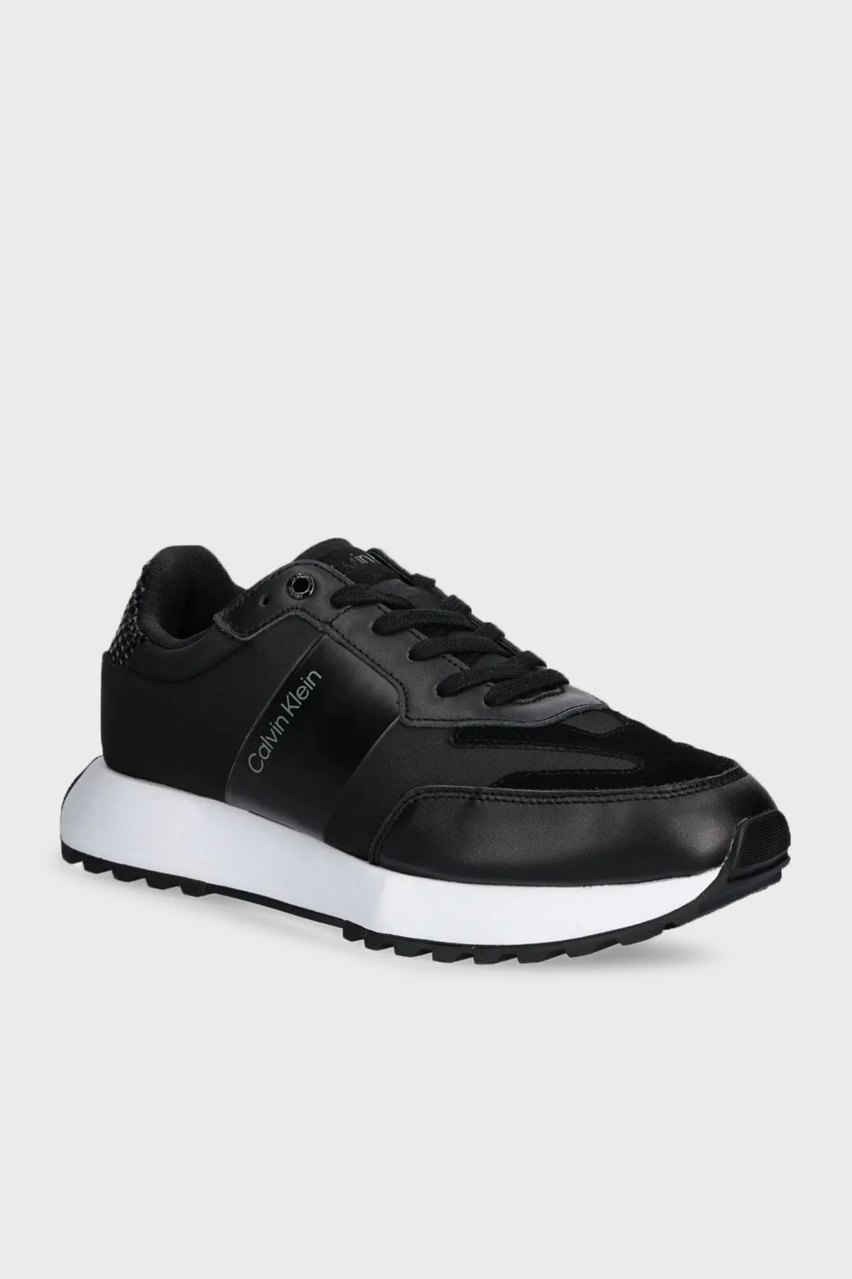 Calvin Klein Hakiki Deri Süet Detaylı Kalın Taban Sneaker HM0HM01841BEH Erkek Ayakkabı HM0HM01841 BEH SİYAH - 2