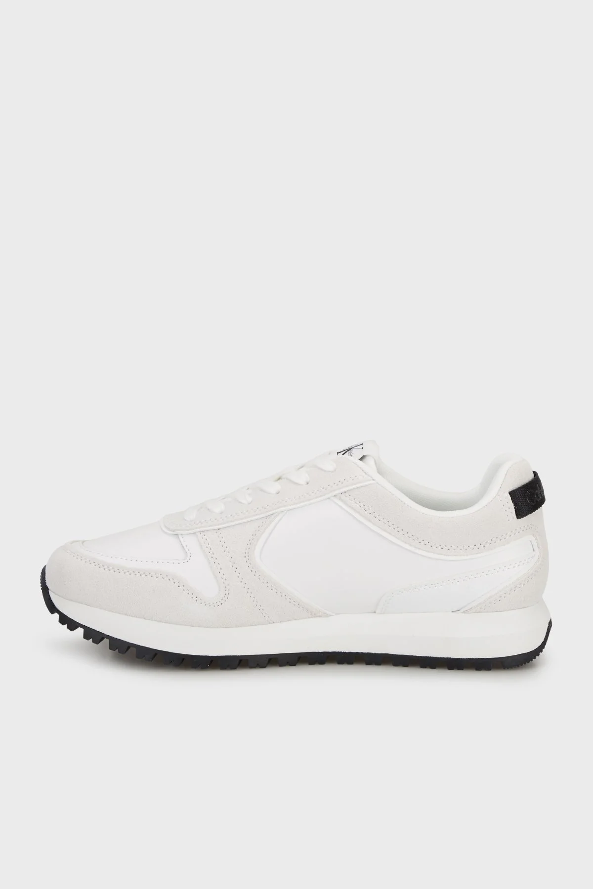 Calvin Klein Hakiki Deri Süet YM0YM0146101W Erkek Ayakkabı YM0YM01461 01W BEYAZ - 2