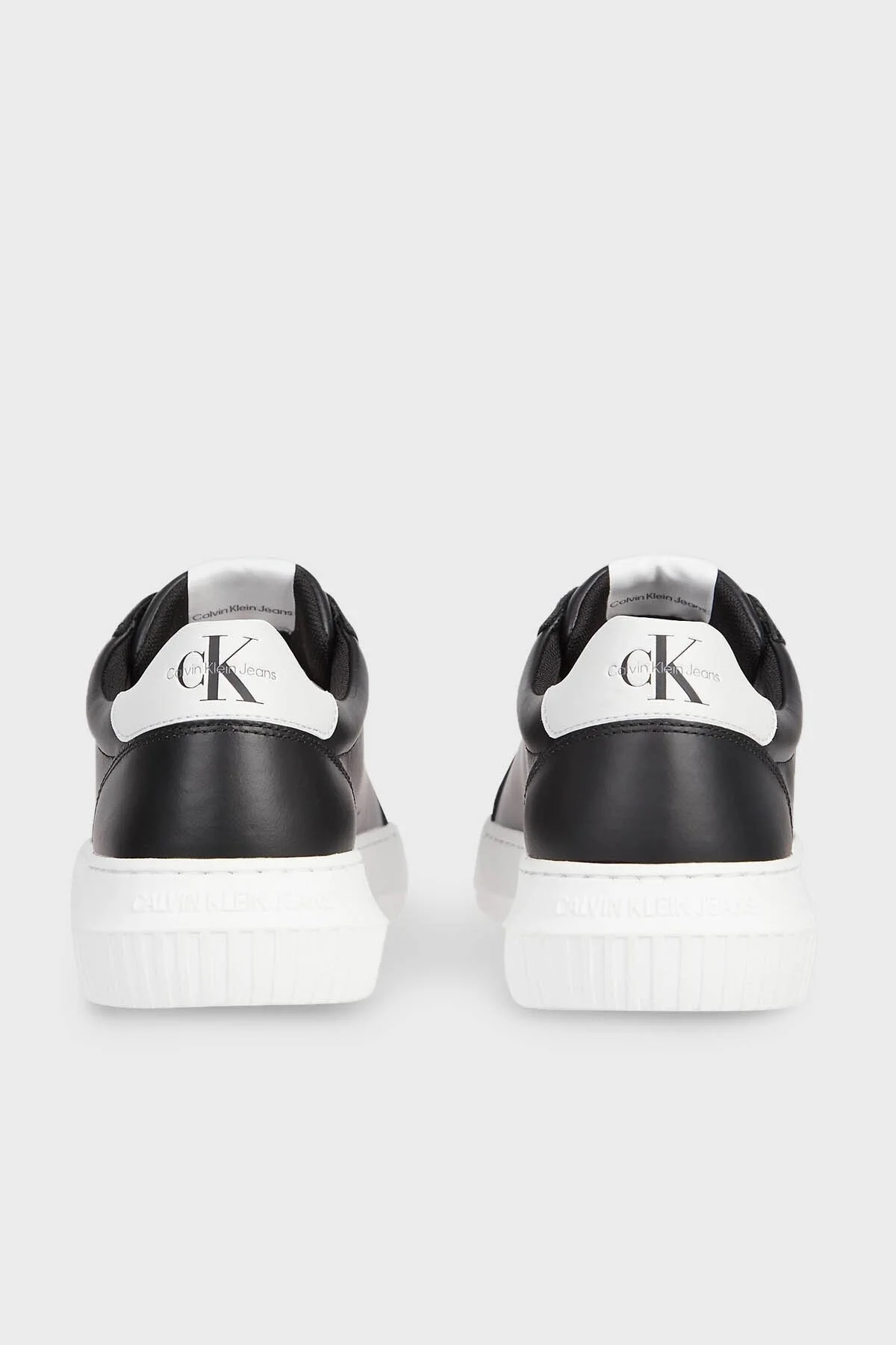 Calvin Klein Hakiki Deri YM0YM006810GJ Erkek Ayakkabı YM0YM00681 0GJ 1 Siyah-Beyaz Bağcık - 9