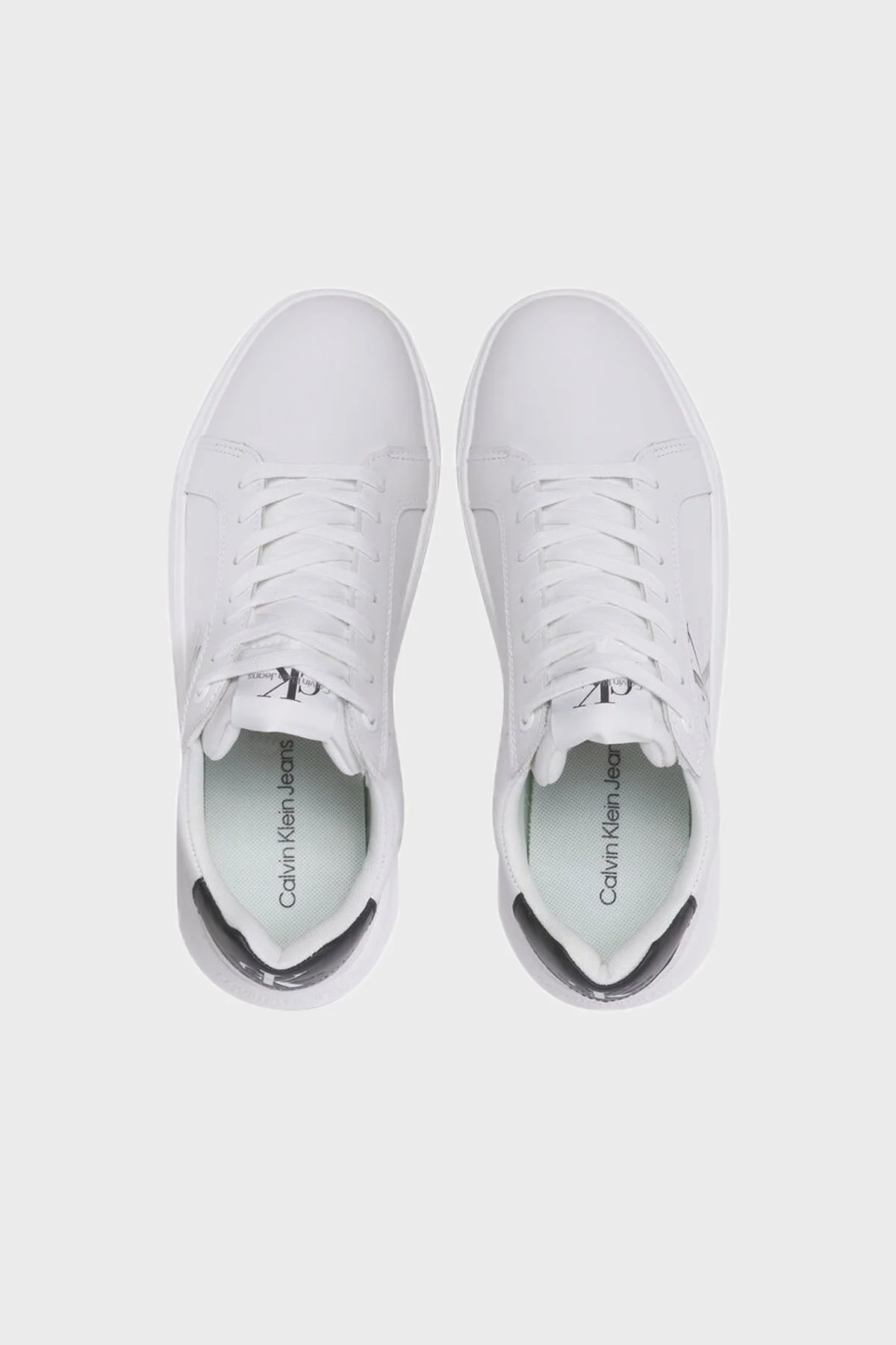 Calvin Klein Hakiki Deri YM0YM00681YBR Erkek Ayakkabı YM0YM00681 YBR BEYAZ - 5