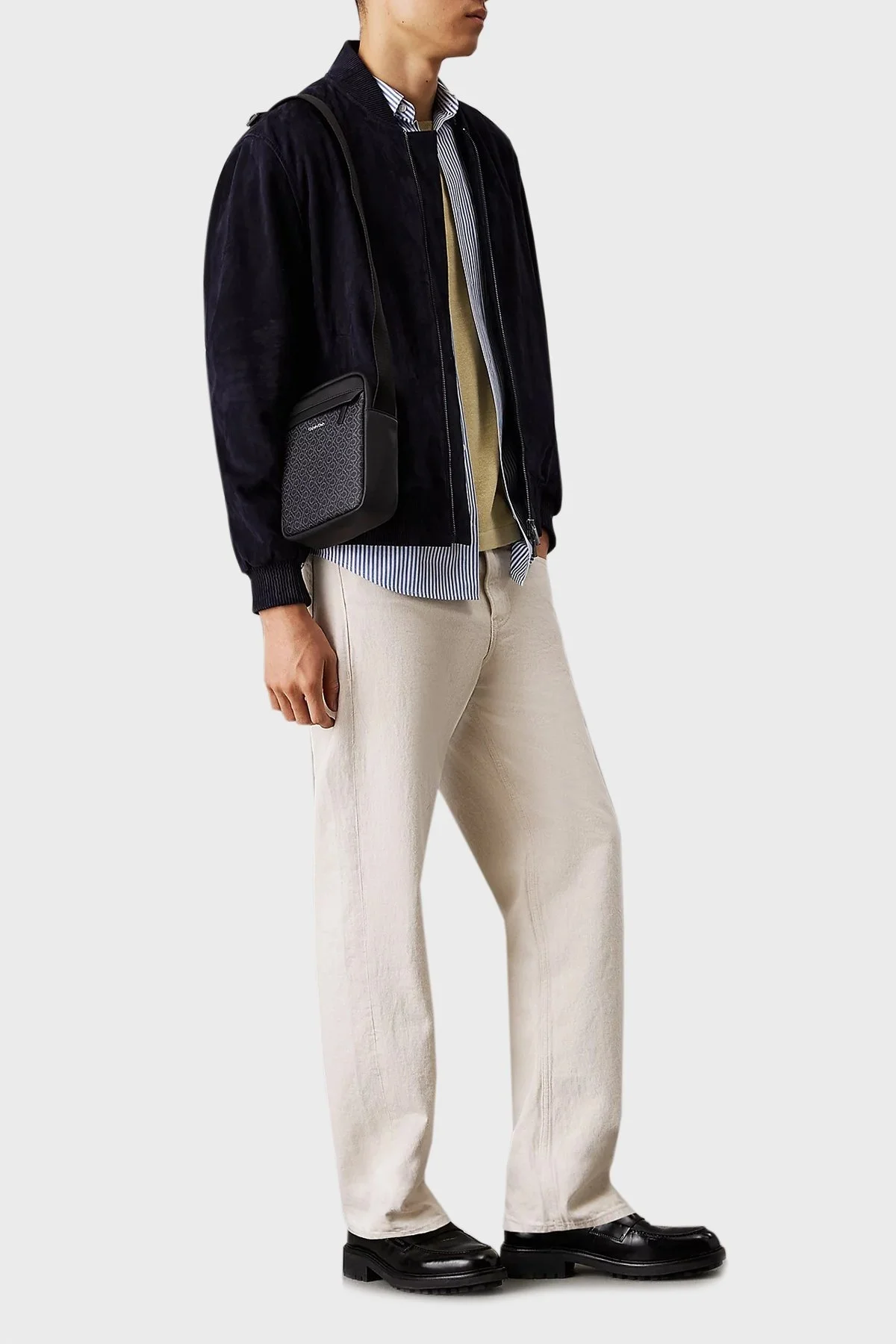 Calvin Klein Jakarlı Logo Baskılı Ayarlanabilir Askılı K50K5129090GJ Erkek Çanta K50K512909 0GJ SİYAH - 9