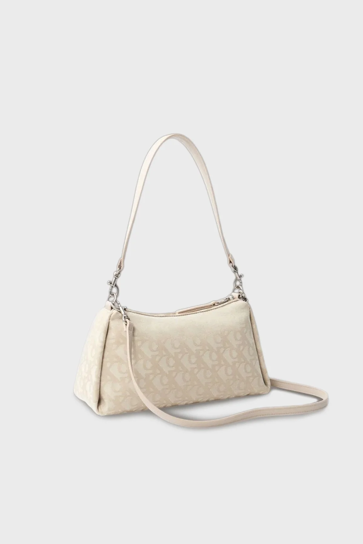 Calvin Klein Jakarlı Logolu Ayarlanabilir Askılı LV04K3142GZYZ Bayan Çanta LV04K3142G ZYZ BEJ - 2