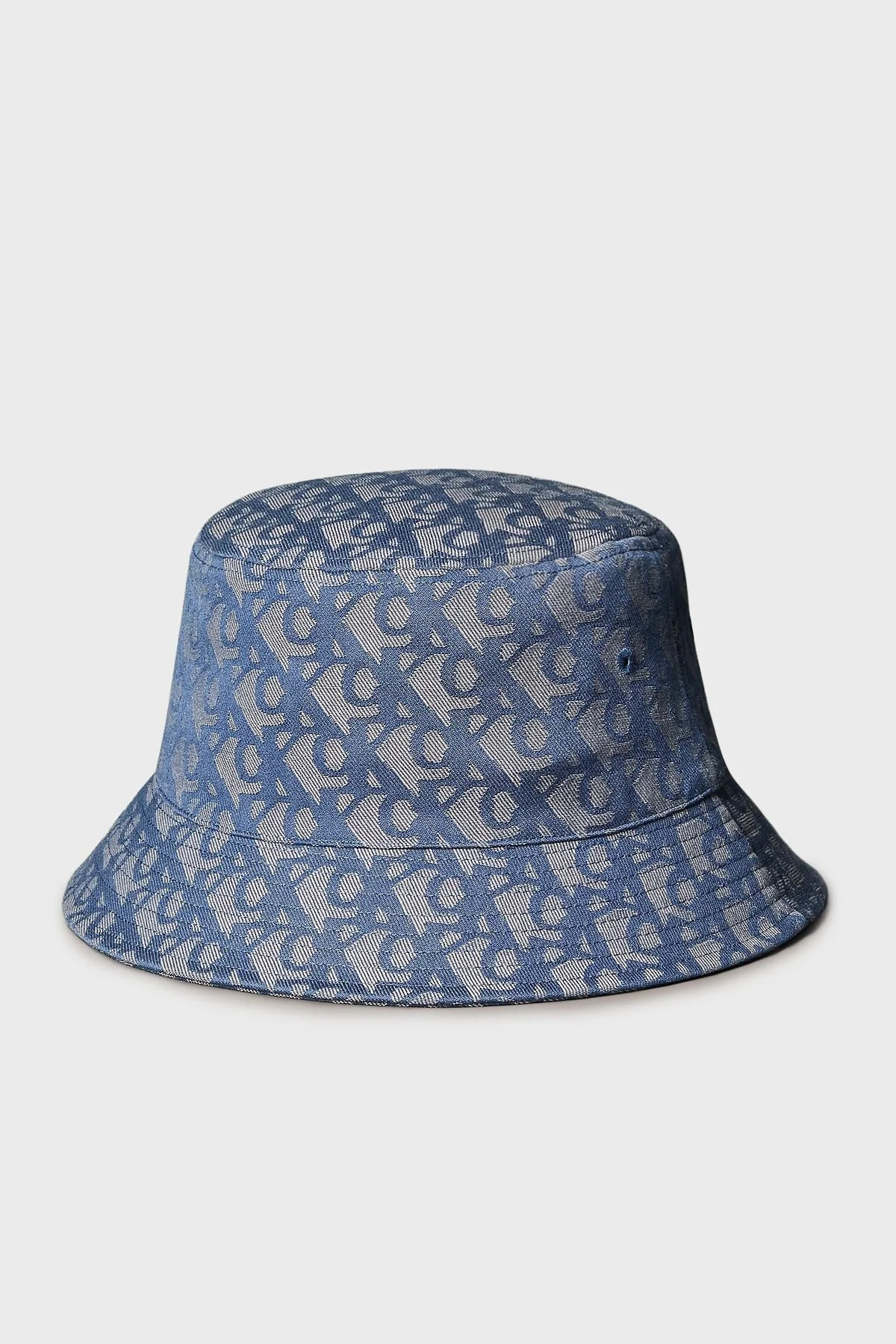 Calvin Klein Jakarlı Logolu Bucket LV04K5059GZYX Bayan Şapka LV04K5059G ZYX MAVİ - 1