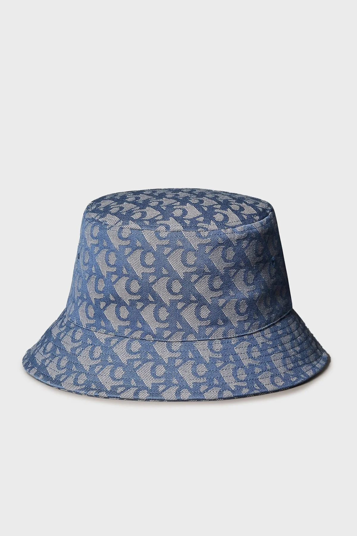 Calvin Klein Jakarlı Logolu Bucket LV04K5059GZYX Bayan Şapka LV04K5059G ZYX MAVİ - 2