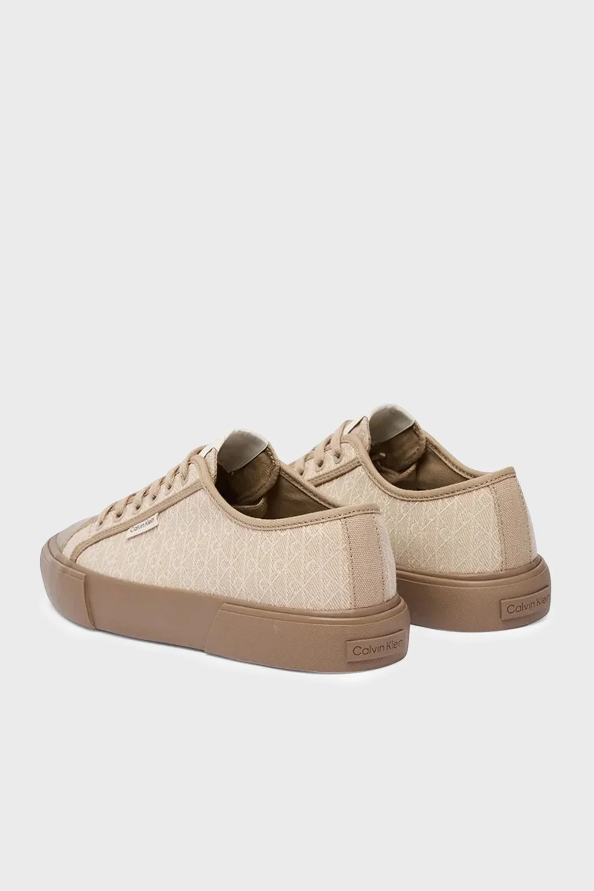 Calvin Klein Jakarlı Logolu Sneaker Kadın Ayakkabı HW0HW03142 A04 BEJ - 3