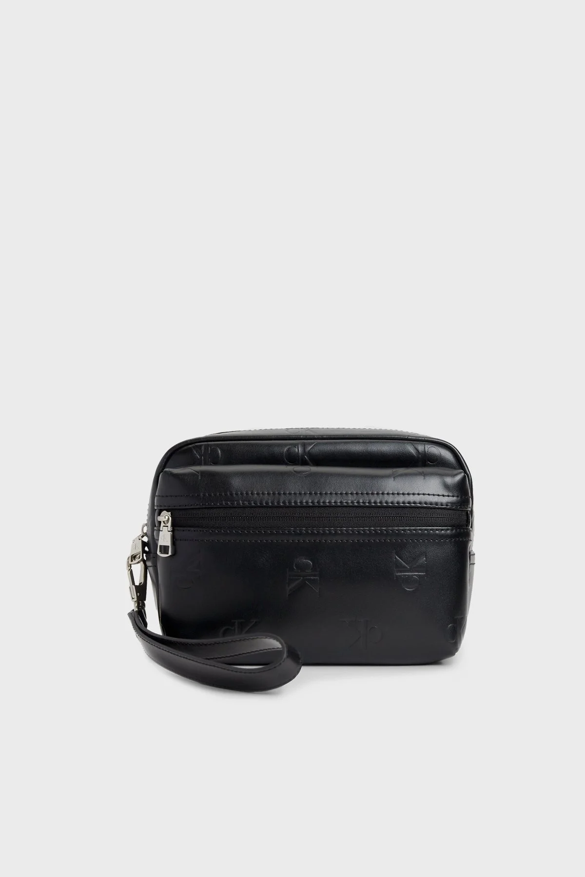 Calvin Klein Kabartma Logolu Bilek Kayışlı K50K5107330GK Erkek Çanta K50K510733 0GK SİYAH - 1