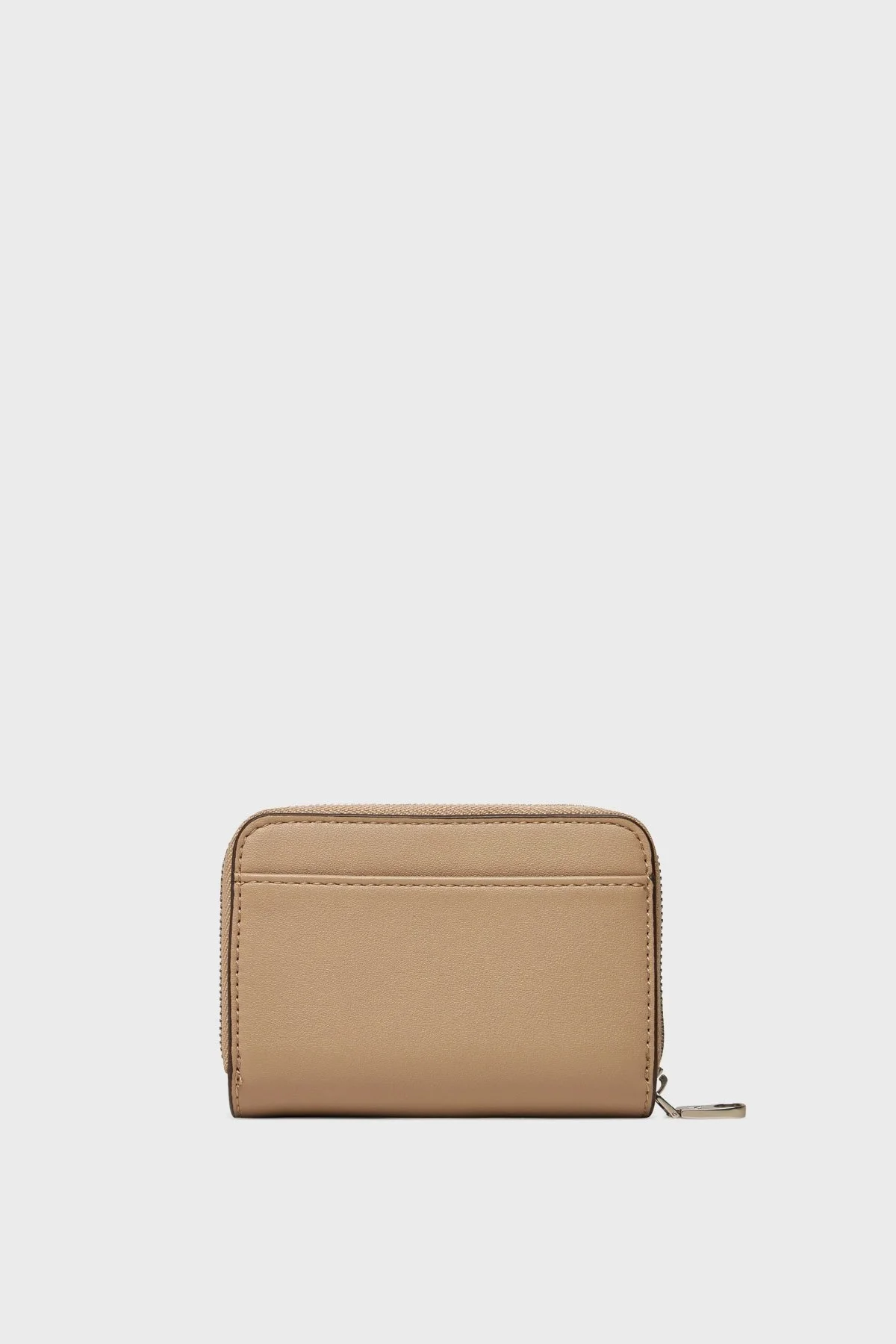 US Calvin Klein Kabartma Logolu Fermuarlı LV04K1004GPBF Bayan Cüzdan LV04K1004G PBF BEJ - 6