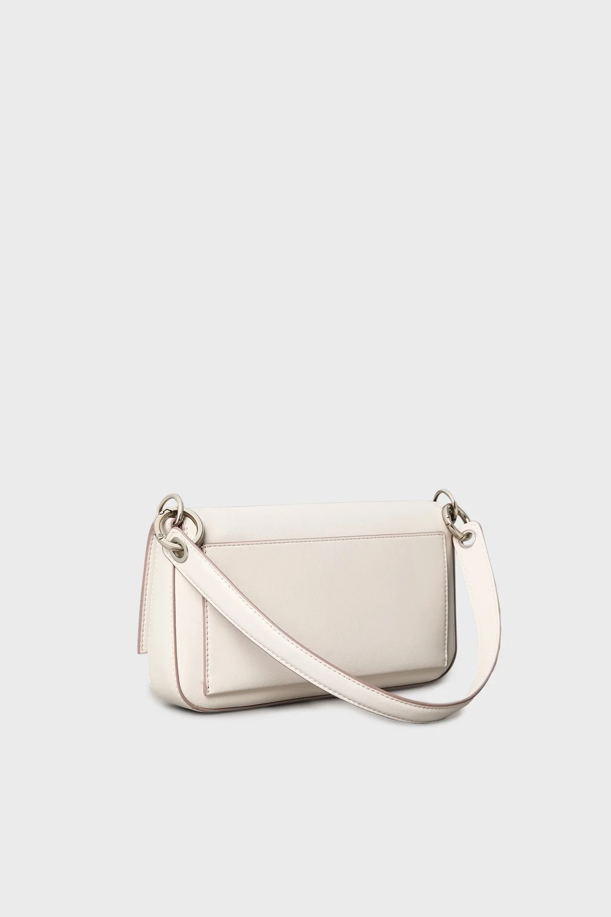 US Calvin Klein Kabartma Logolu Omuz Askılı LV04K3148GWGY Bayan Çanta LV04K3148G WGY EKRU - 7