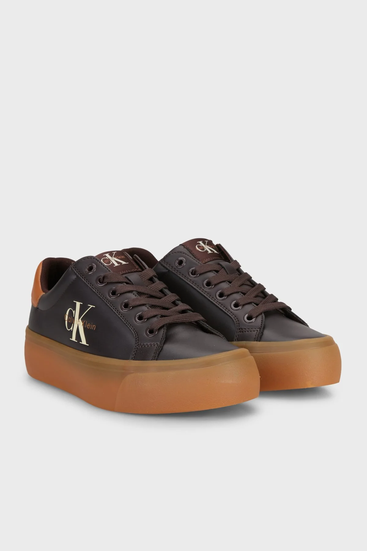 Calvin Klein Kadın Ayakkabı HW0HW03159 0JW Kahve - 3
