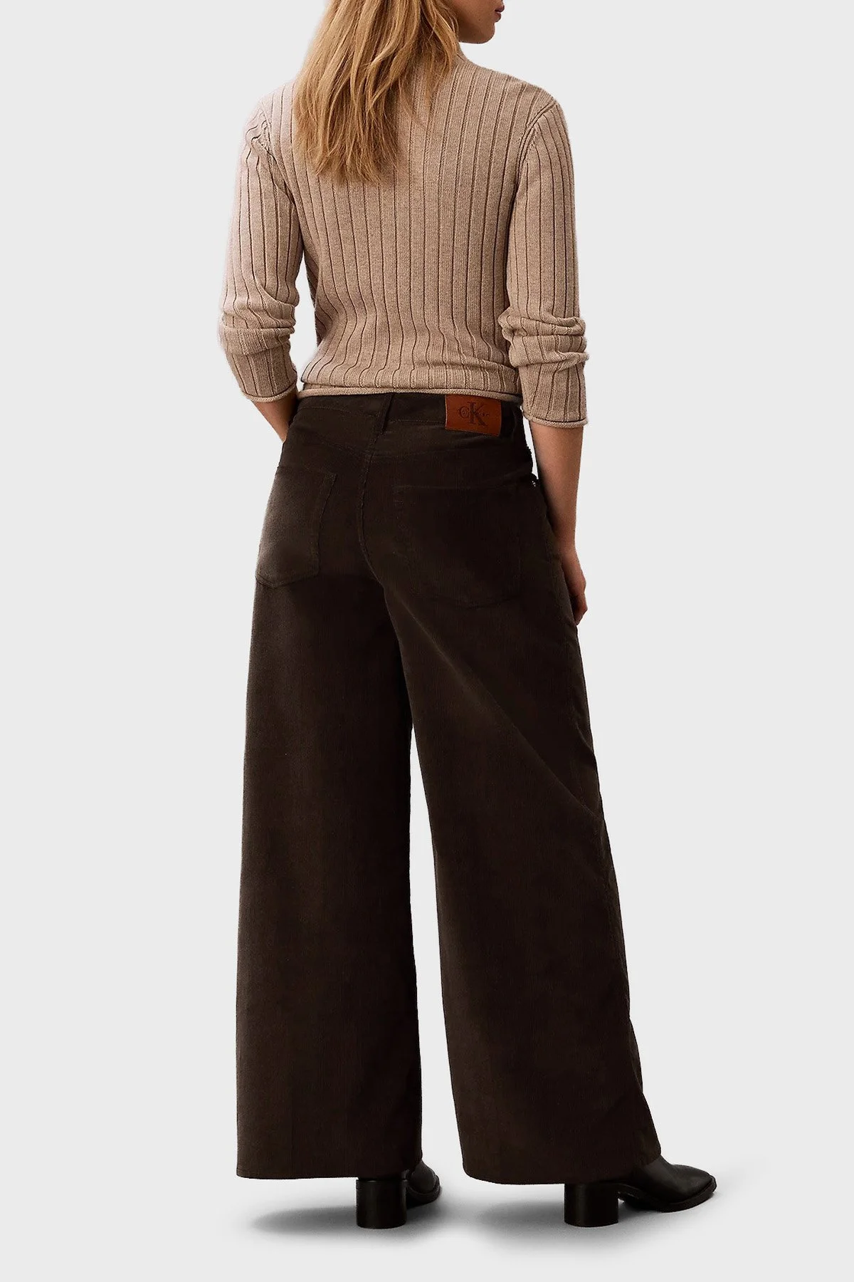 Calvin Klein Kadın Pantolon LV047H622G WFM Kahve - 5