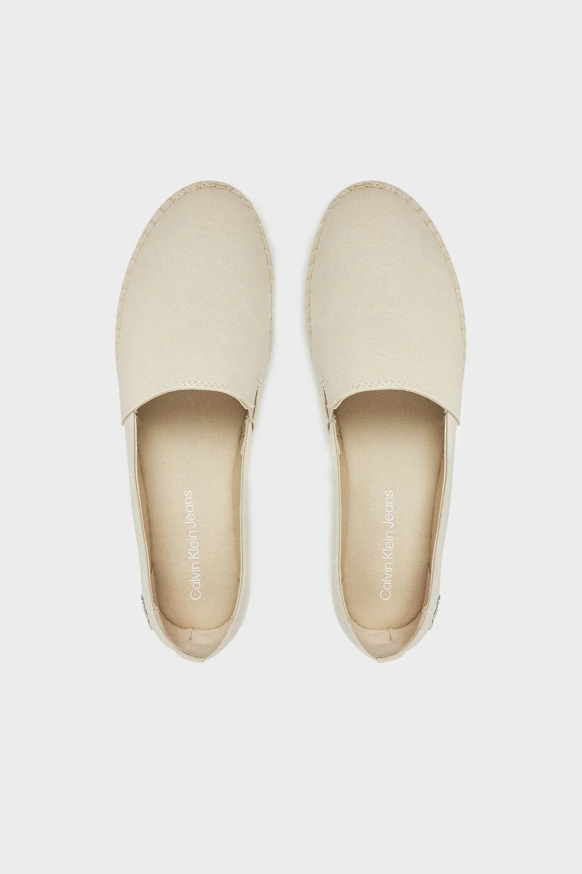 Calvin Klein Kalın Taban Kanvas YW0YW01737AEO Bayan Espadril YW0YW01737 AEO BEJ - 10