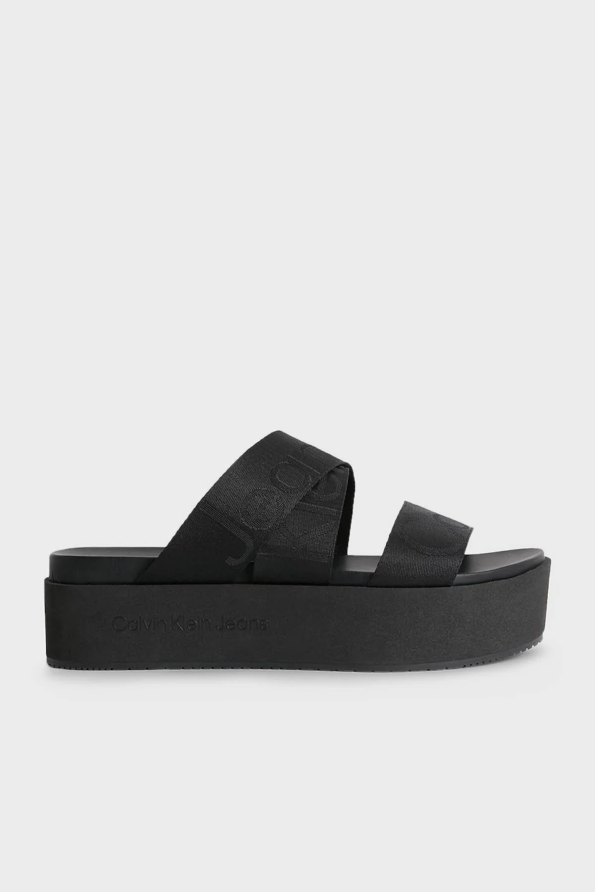 Calvin Klein Kalın Taban Logolu YW0YW00966BDS Bayan Terlik YW0YW00966 BDS SİYAH - 1