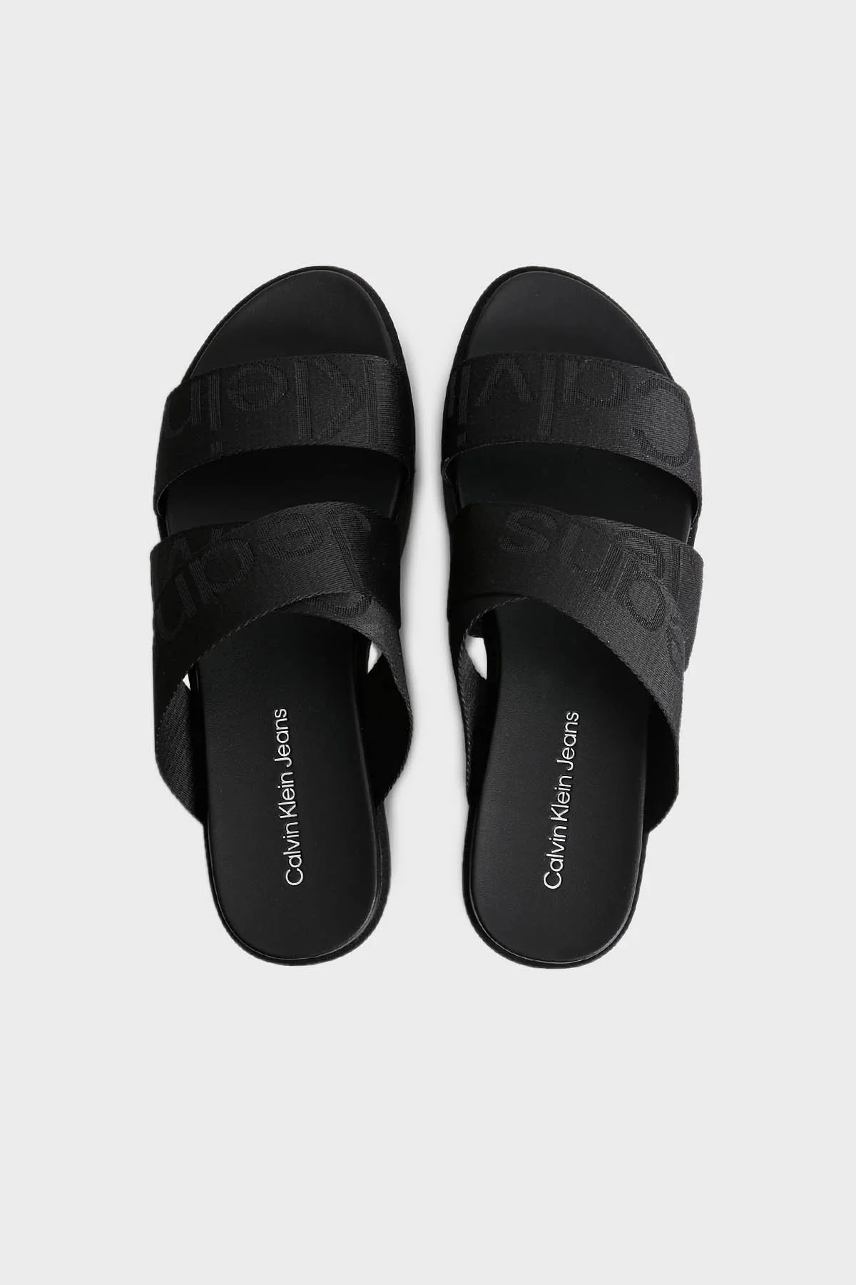 Calvin Klein Kalın Taban Logolu YW0YW00966BDS Bayan Terlik YW0YW00966 BDS SİYAH - 3