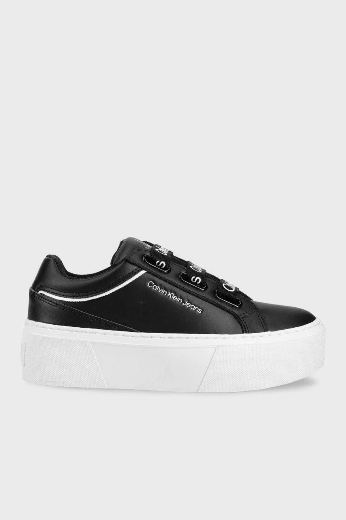 Calvin Klein Kalın Taban Sneaker YW0YW008680GJ Bayan Ayakkabı YW0YW00868 0GJ SİYAH - 1