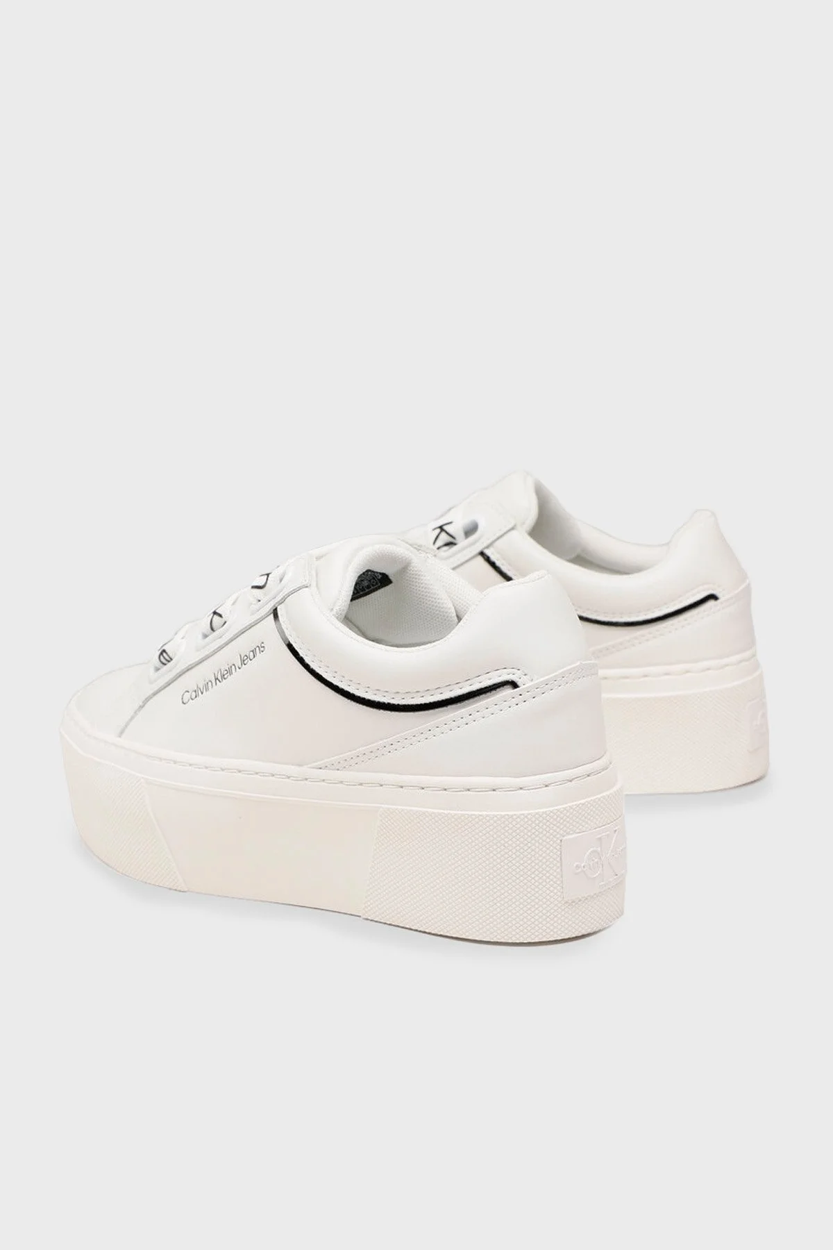 Calvin Klein Kalın Taban Sneaker Bayan Ayakkabı YW0YW00868 0K4 BEYAZ - 2