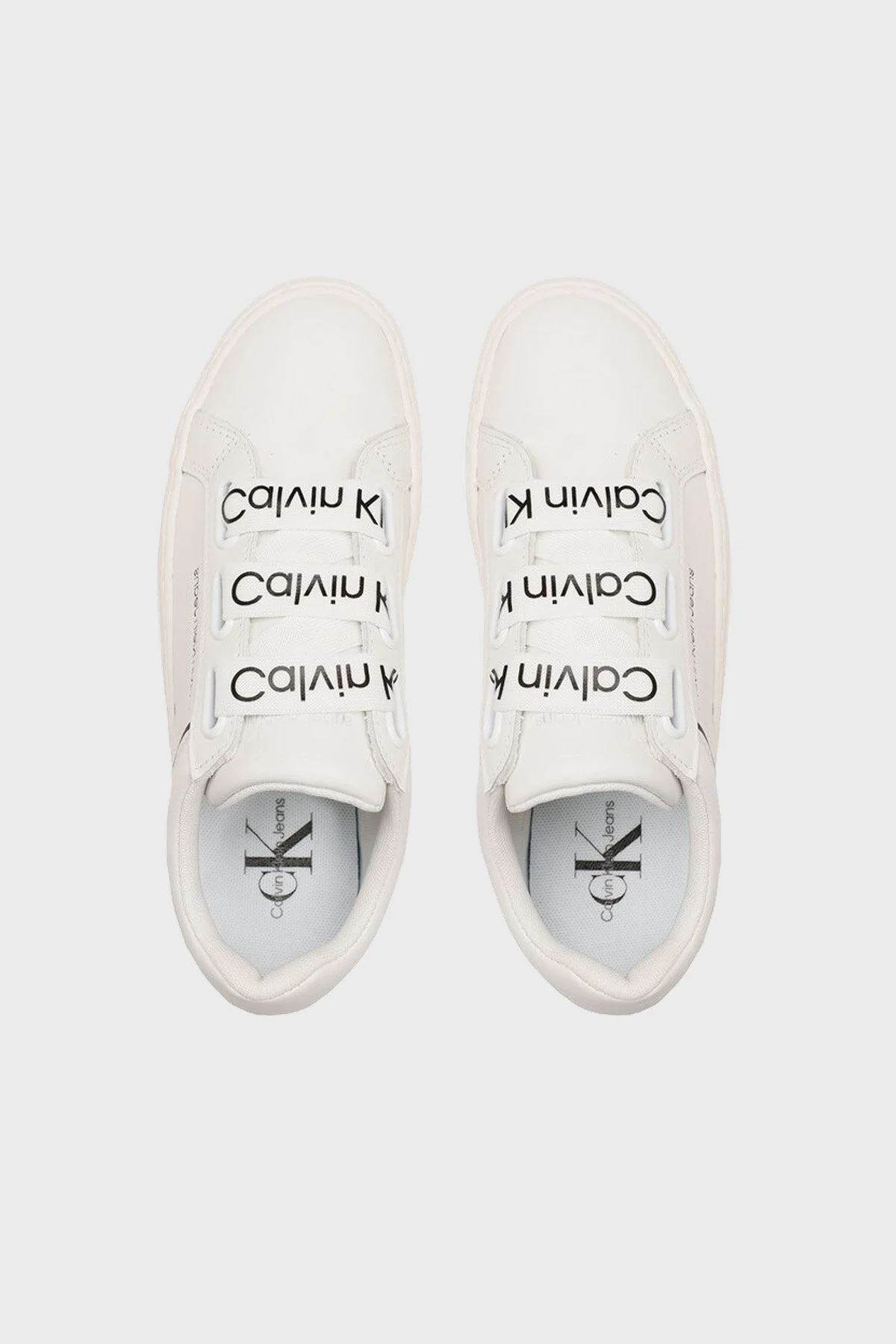Calvin Klein Kalın Taban Sneaker Bayan Ayakkabı YW0YW00868 0K4 BEYAZ - 4